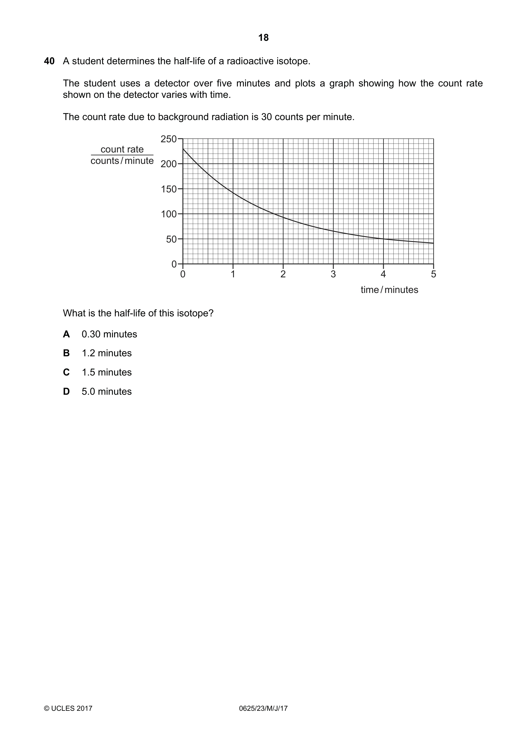 Cambridge IGCSE Physics 0625 2017 May/June Paper 2 · Variant 3 question paper, page 18 of 20