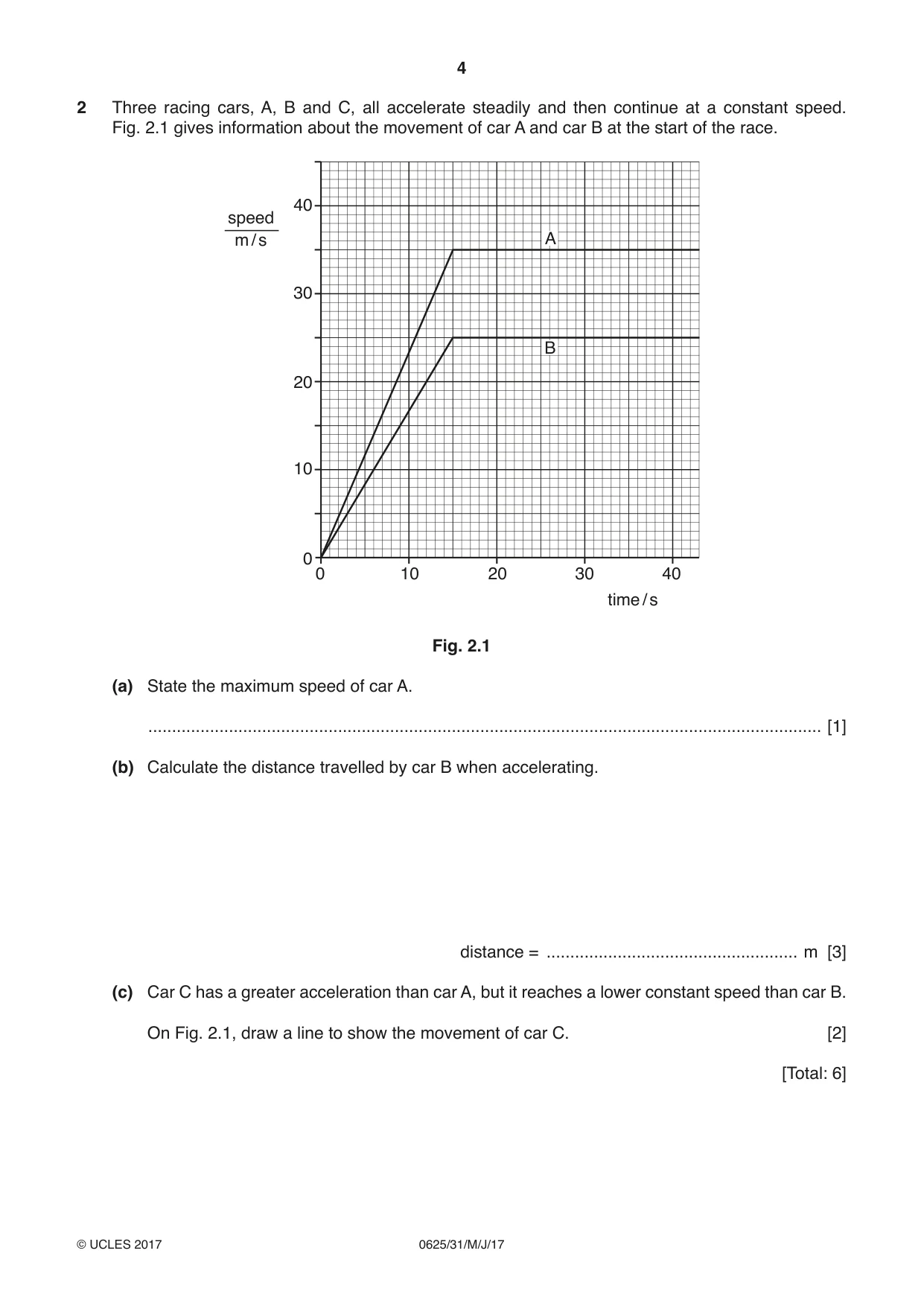 Cambridge IGCSE Physics 0625 2017 May/June Paper 3 · Variant 1 question paper, page 4 of 16