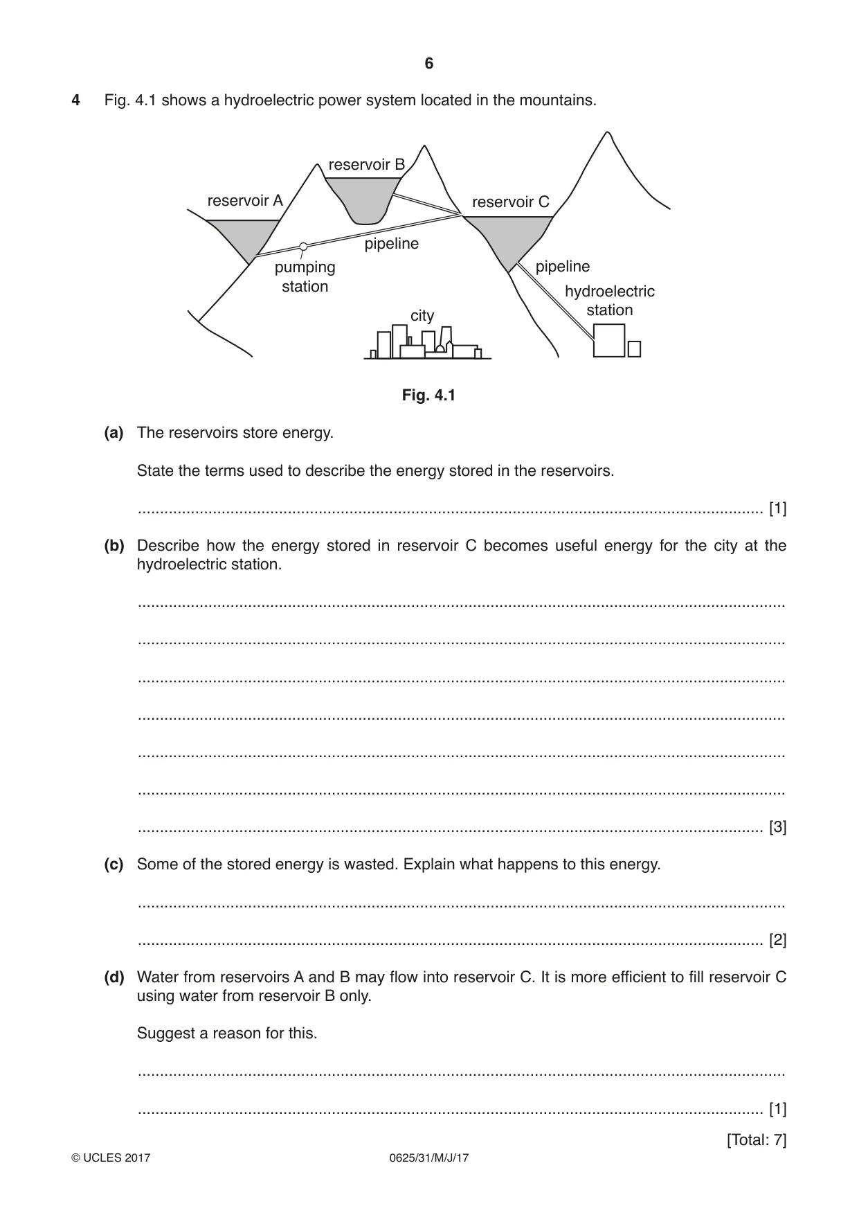 Cambridge IGCSE Physics 0625 2017 May/June Paper 3 · Variant 1 question paper, page 6 of 16