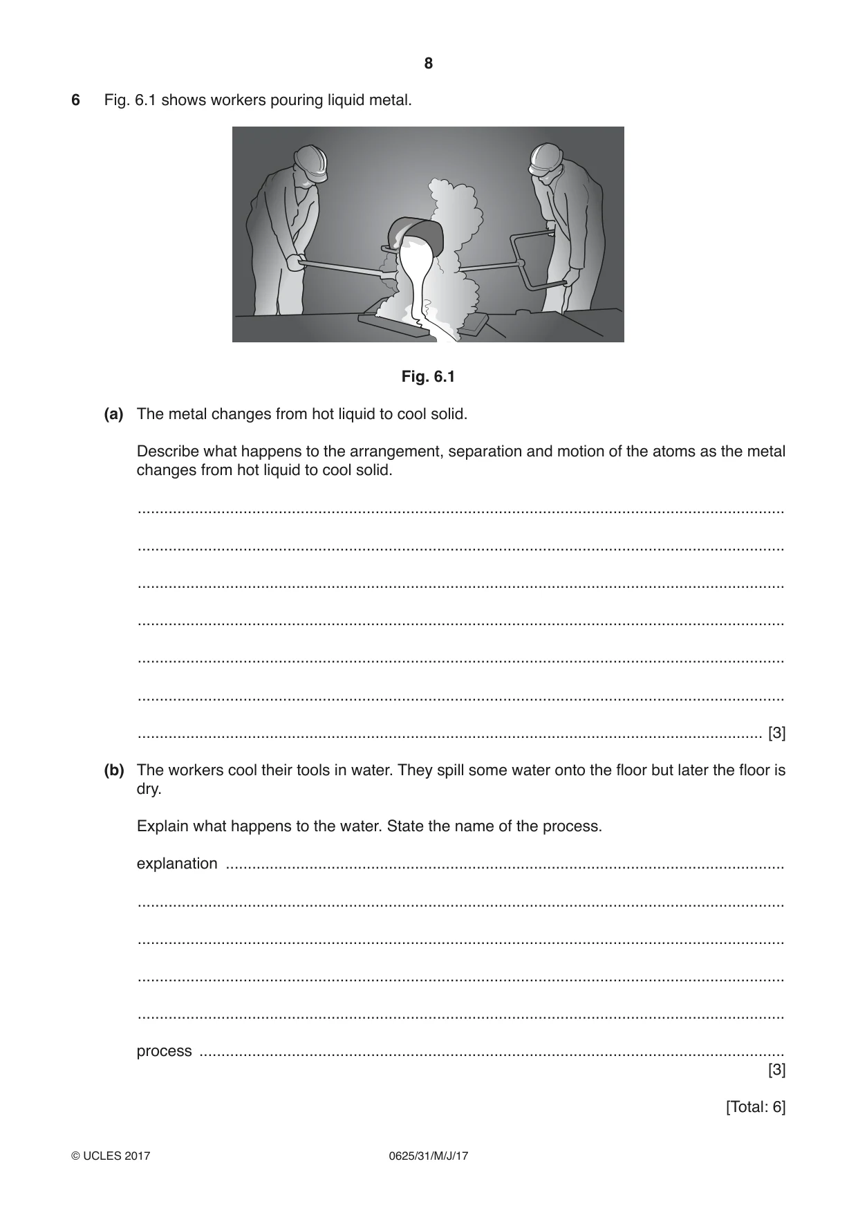 Cambridge IGCSE Physics 0625 2017 May/June Paper 3 · Variant 1 question paper, page 8 of 16