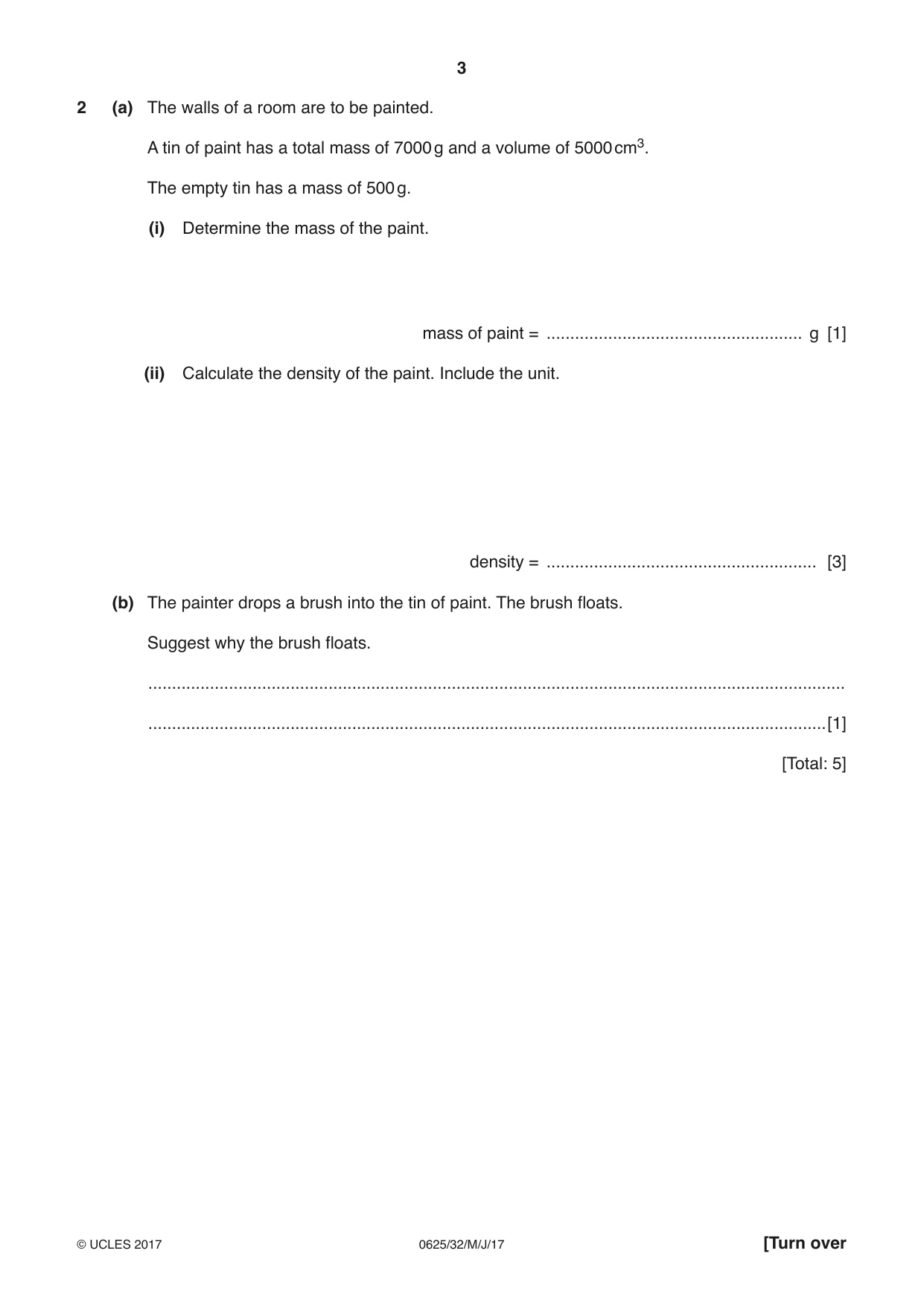 Cambridge IGCSE Physics 0625 2017 May/June Paper 3 · Variant 2 question paper, page 3 of 20