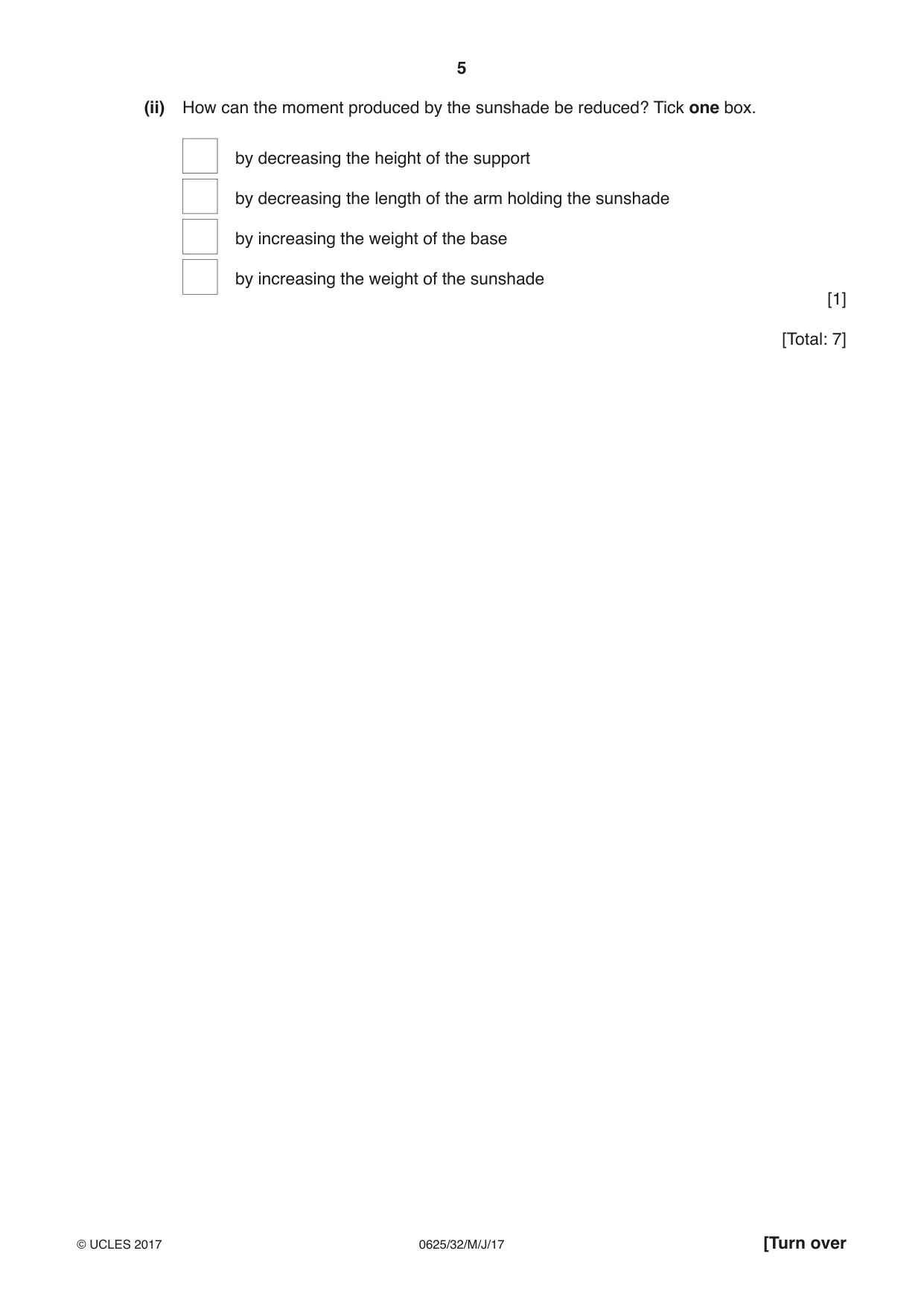 Cambridge IGCSE Physics 0625 2017 May/June Paper 3 · Variant 2 question paper, page 5 of 20
