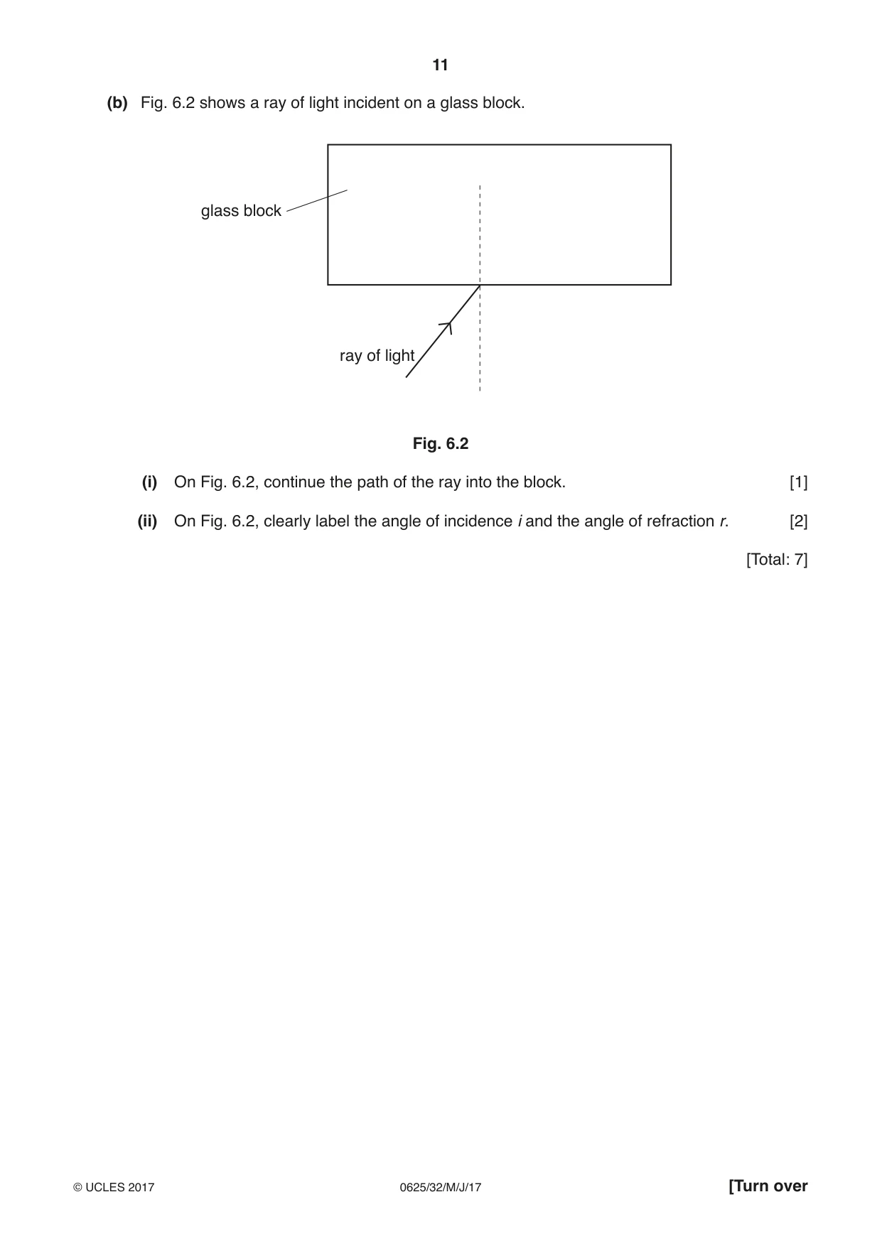Cambridge IGCSE Physics 0625 2017 May/June Paper 3 · Variant 2 question paper, page 11 of 20