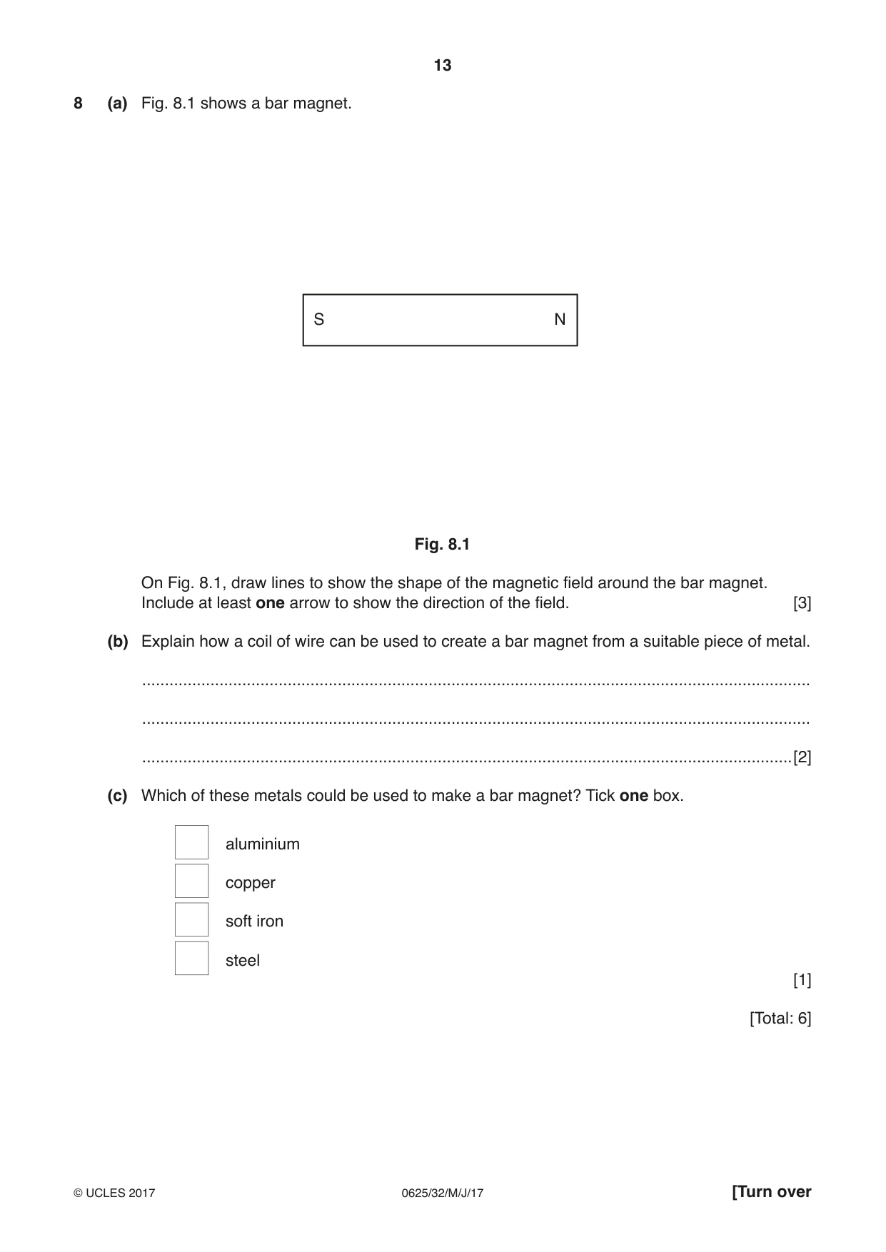 Cambridge IGCSE Physics 0625 2017 May/June Paper 3 · Variant 2 question paper, page 13 of 20