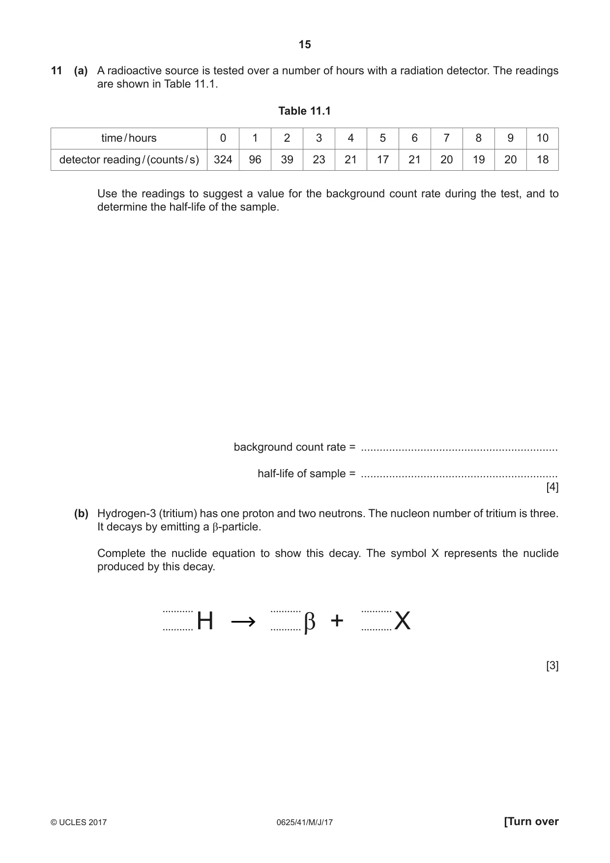 Cambridge IGCSE Physics 0625 2017 May/June Paper 4 · Variant 1 question paper, page 15 of 16