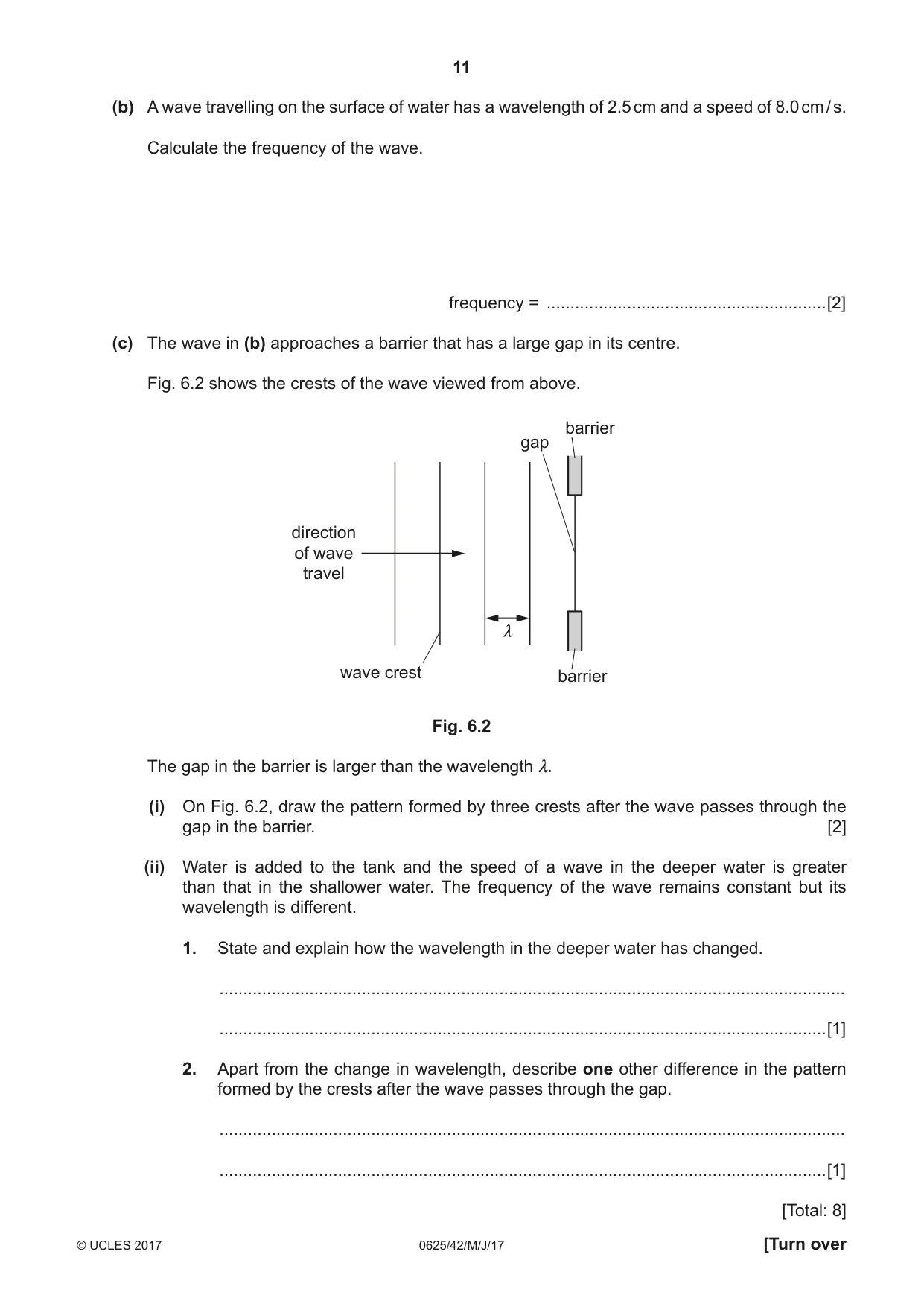 Cambridge IGCSE Physics 0625 2017 May/June Paper 4 · Variant 2 question paper, page 11 of 20