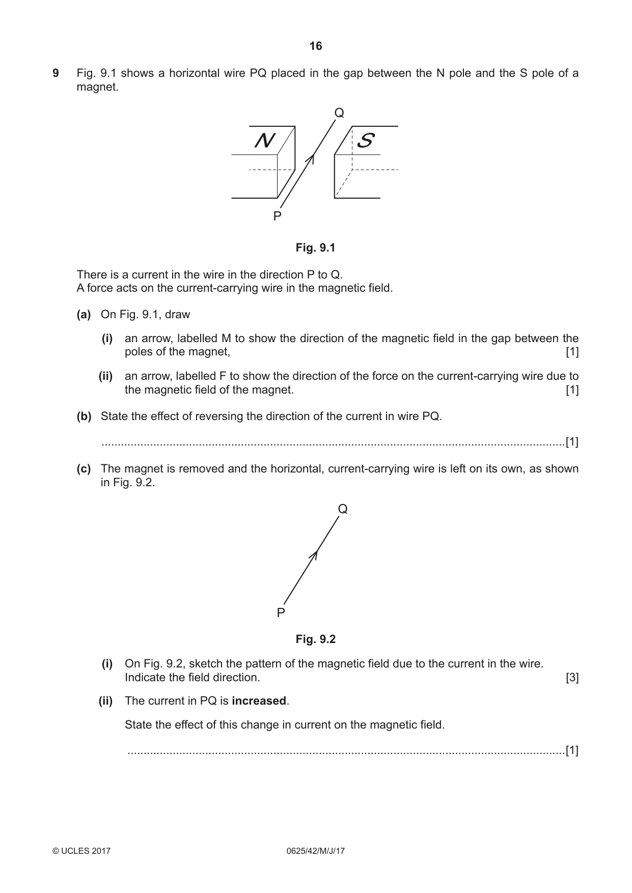 Cambridge IGCSE Physics 0625 2017 May/June Paper 4 · Variant 2 question paper, page 16 of 20