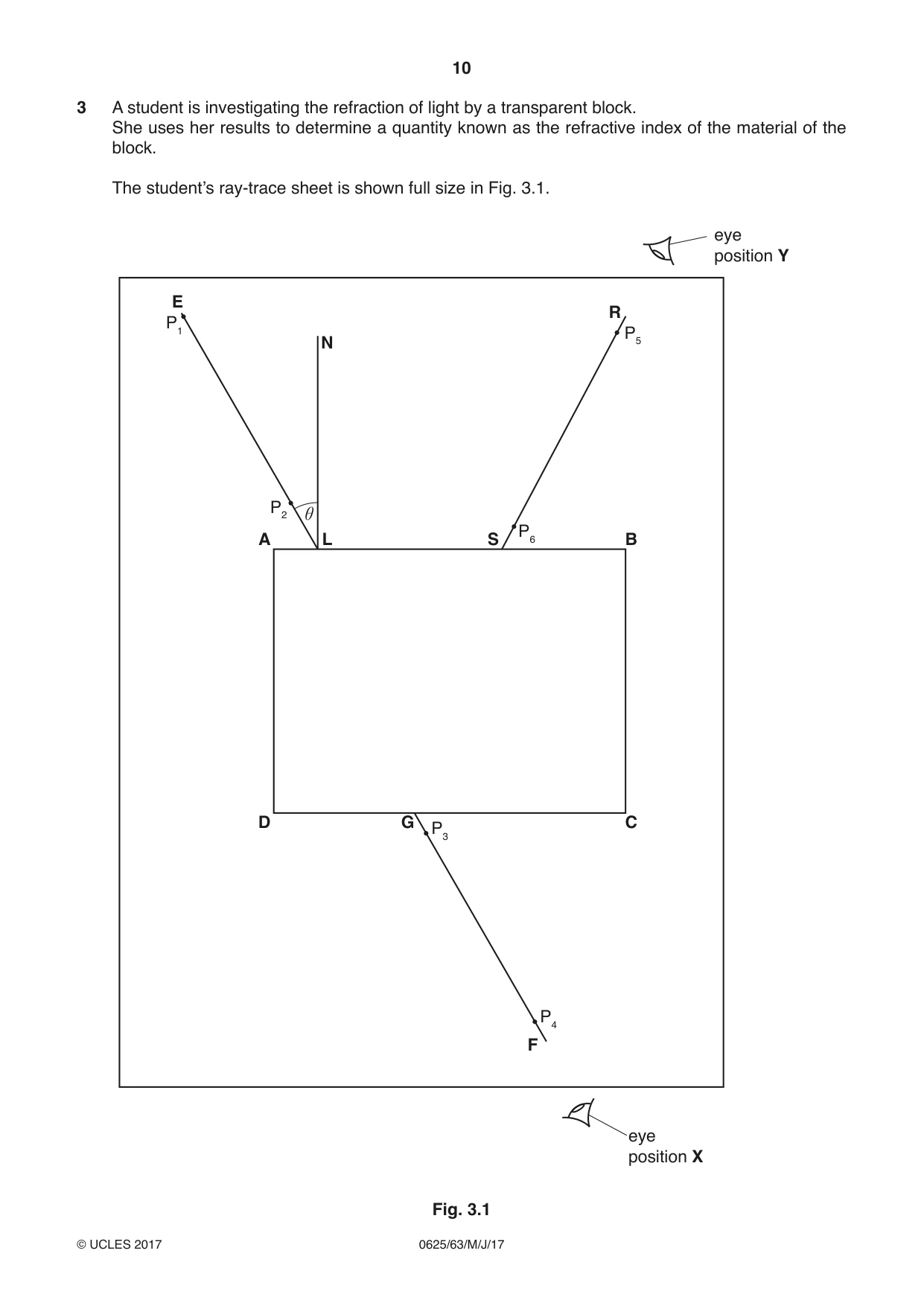 Cambridge IGCSE Physics 0625 2017 May/June Paper 6 · Variant 3 question paper, page 10 of 16