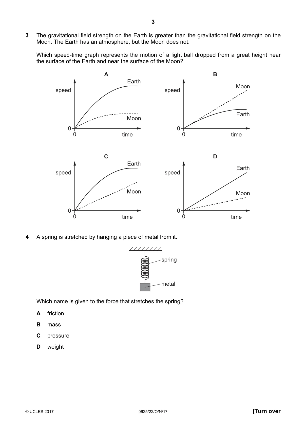Cambridge IGCSE Physics 0625 2017 Oct/Nov Paper 2 · Variant 2 question paper, page 3 of 20