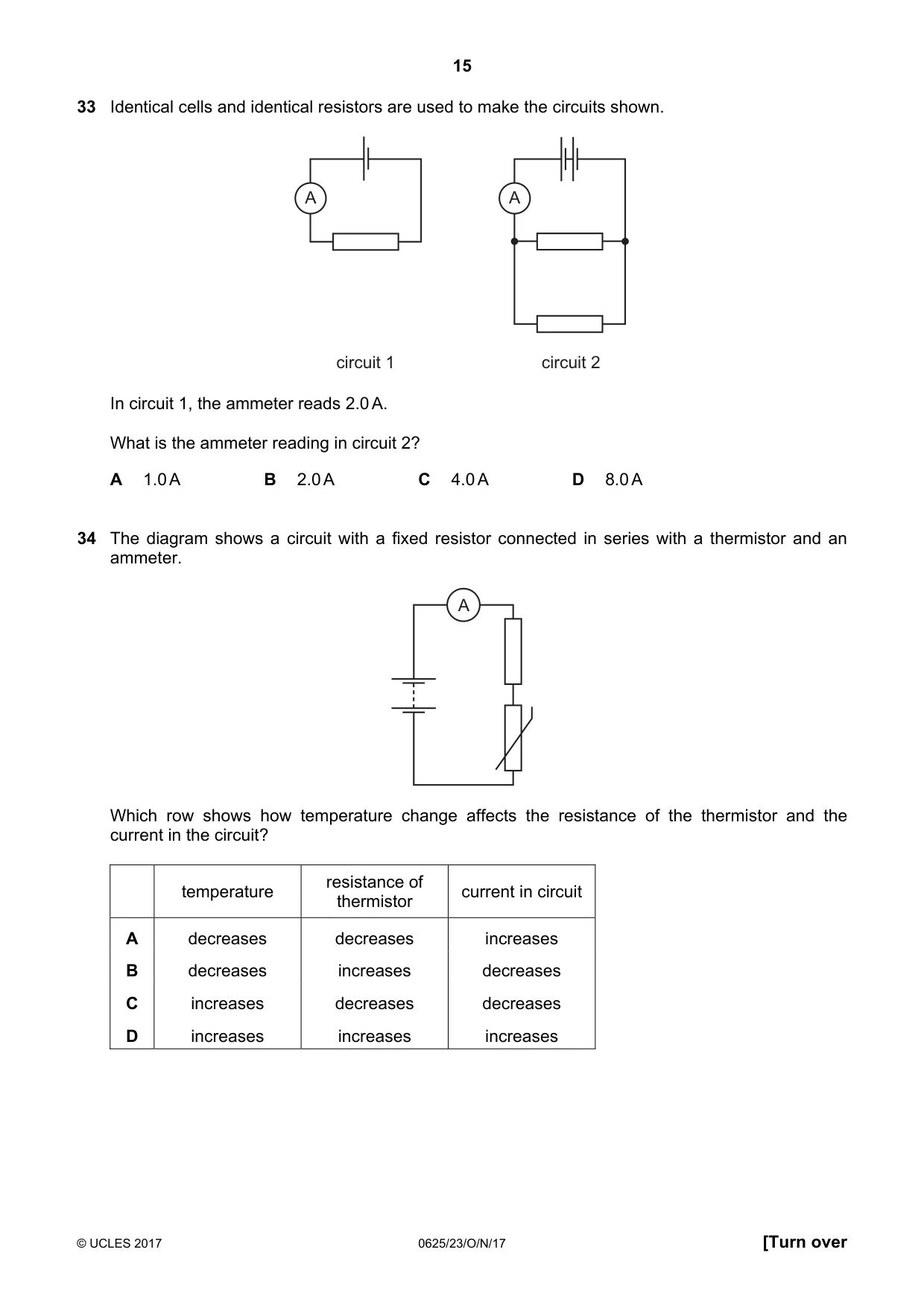 Cambridge IGCSE Physics 0625 2017 Oct/Nov Paper 2 · Variant 3 question paper, page 15 of 20