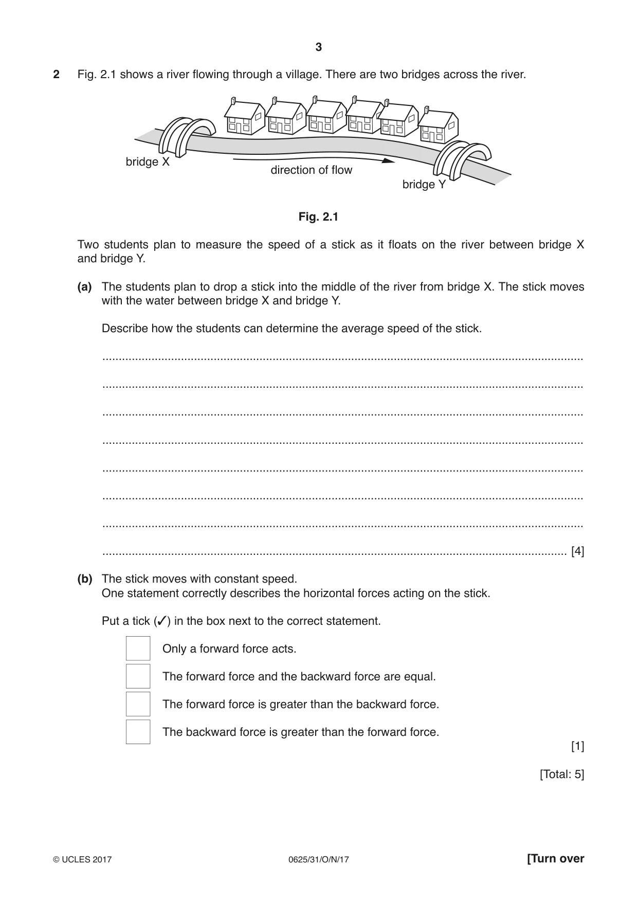 Cambridge IGCSE Physics 0625 2017 Oct/Nov Paper 3 · Variant 1 question paper, page 3 of 20
