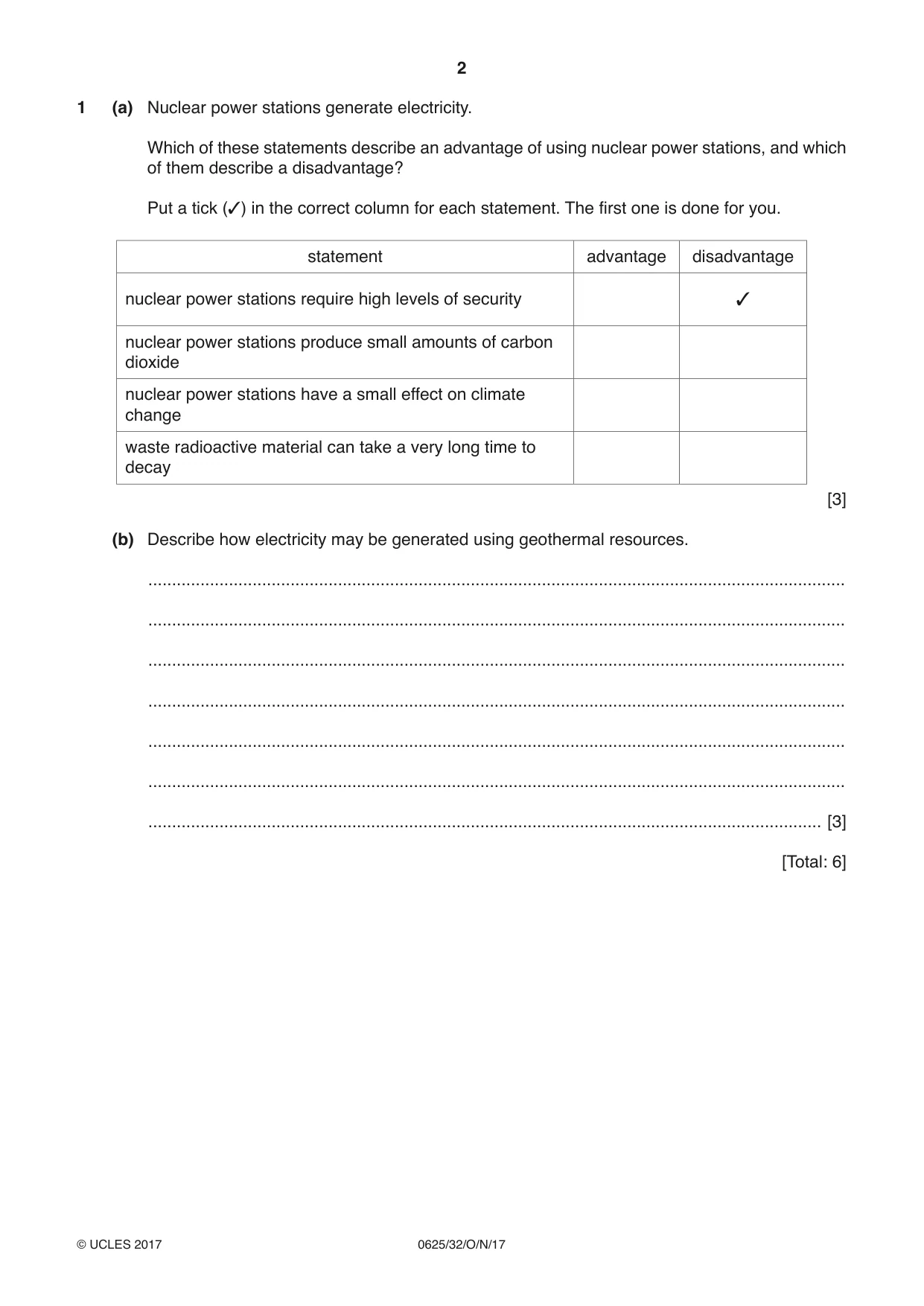 Cambridge IGCSE Physics 0625 2017 Oct/Nov Paper 3 · Variant 2 question paper, page 2 of 16