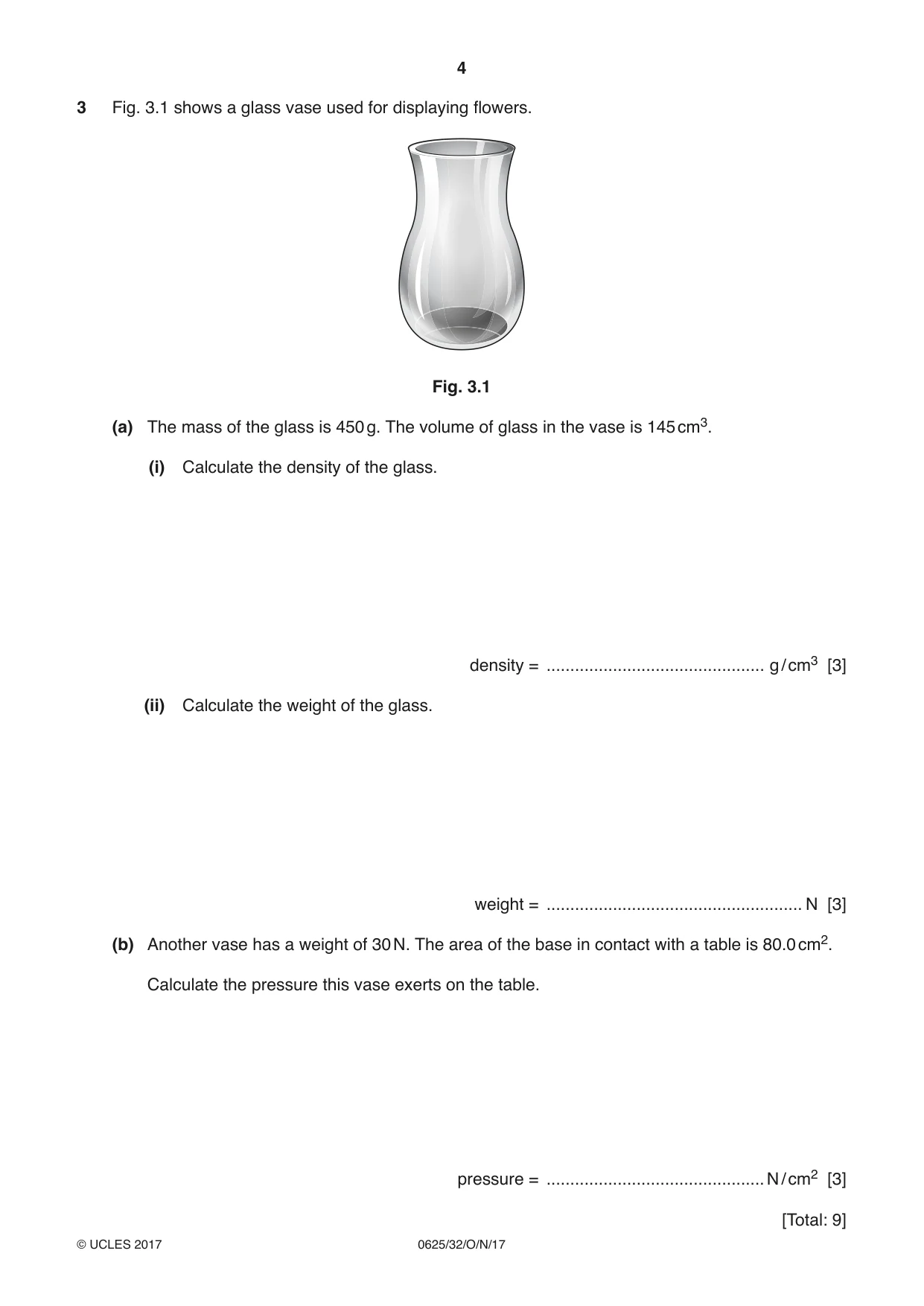 Cambridge IGCSE Physics 0625 2017 Oct/Nov Paper 3 · Variant 2 question paper, page 4 of 16