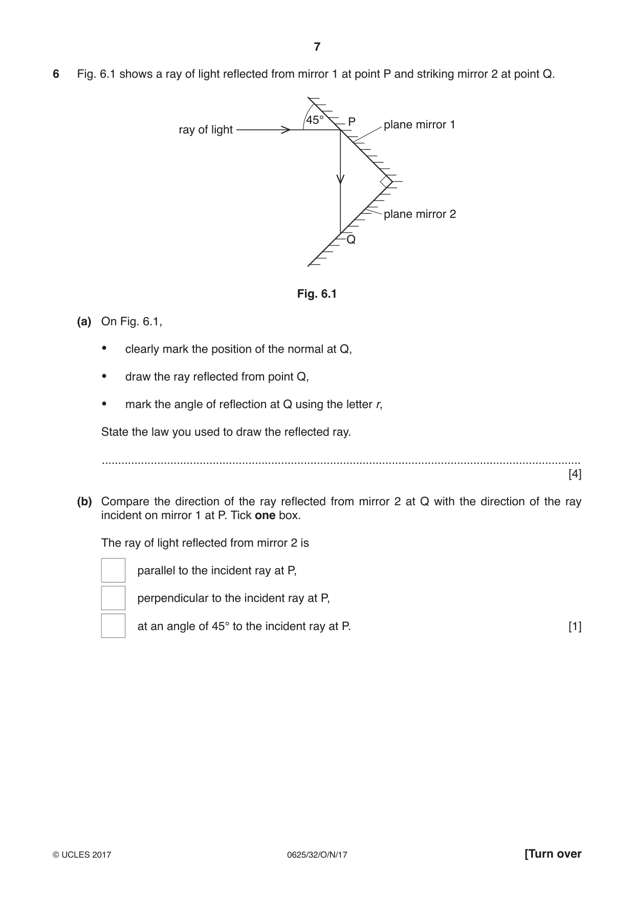 Cambridge IGCSE Physics 0625 2017 Oct/Nov Paper 3 · Variant 2 question paper, page 7 of 16