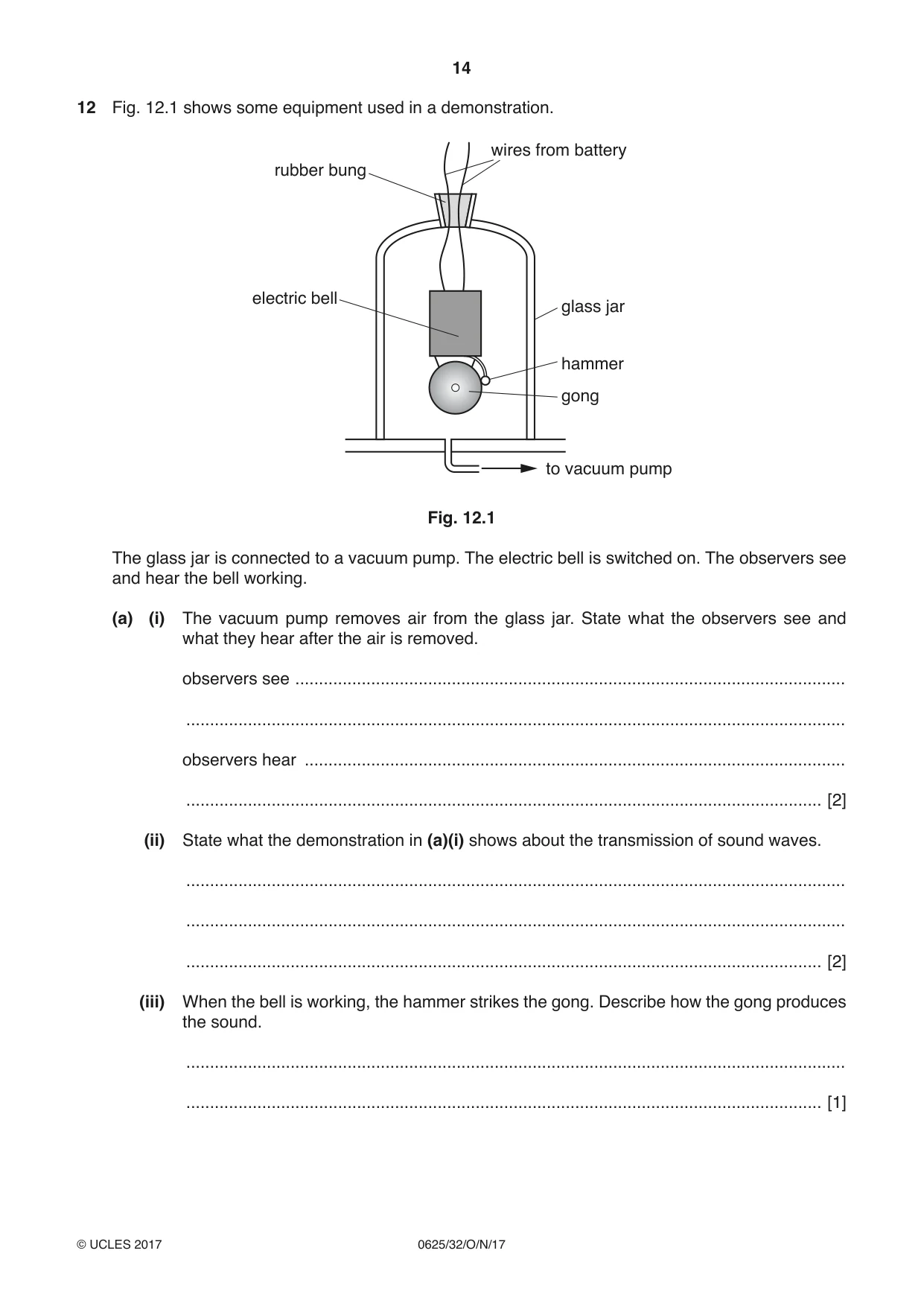 Cambridge IGCSE Physics 0625 2017 Oct/Nov Paper 3 · Variant 2 question paper, page 14 of 16