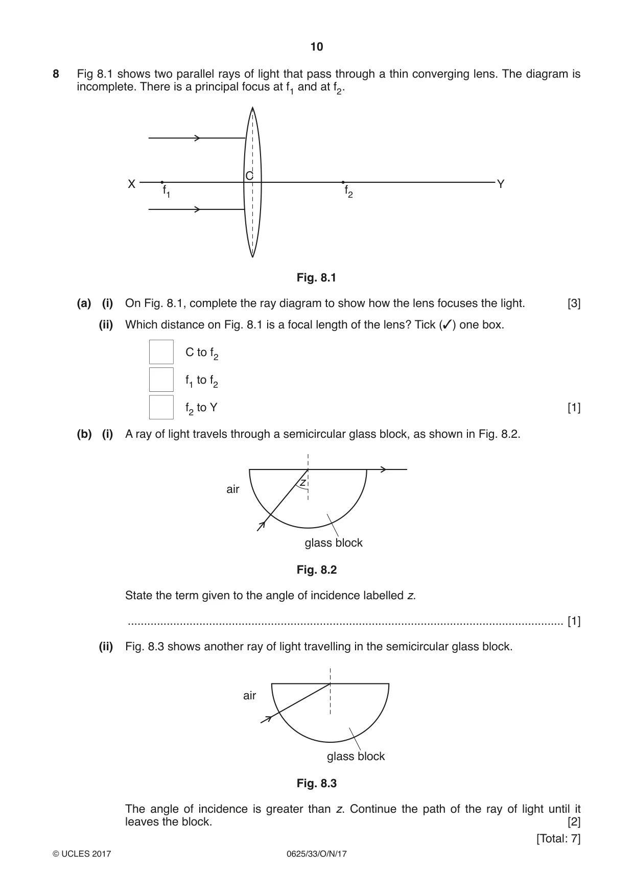 Cambridge IGCSE Physics 0625 2017 Oct/Nov Paper 3 · Variant 3 question paper, page 10 of 16