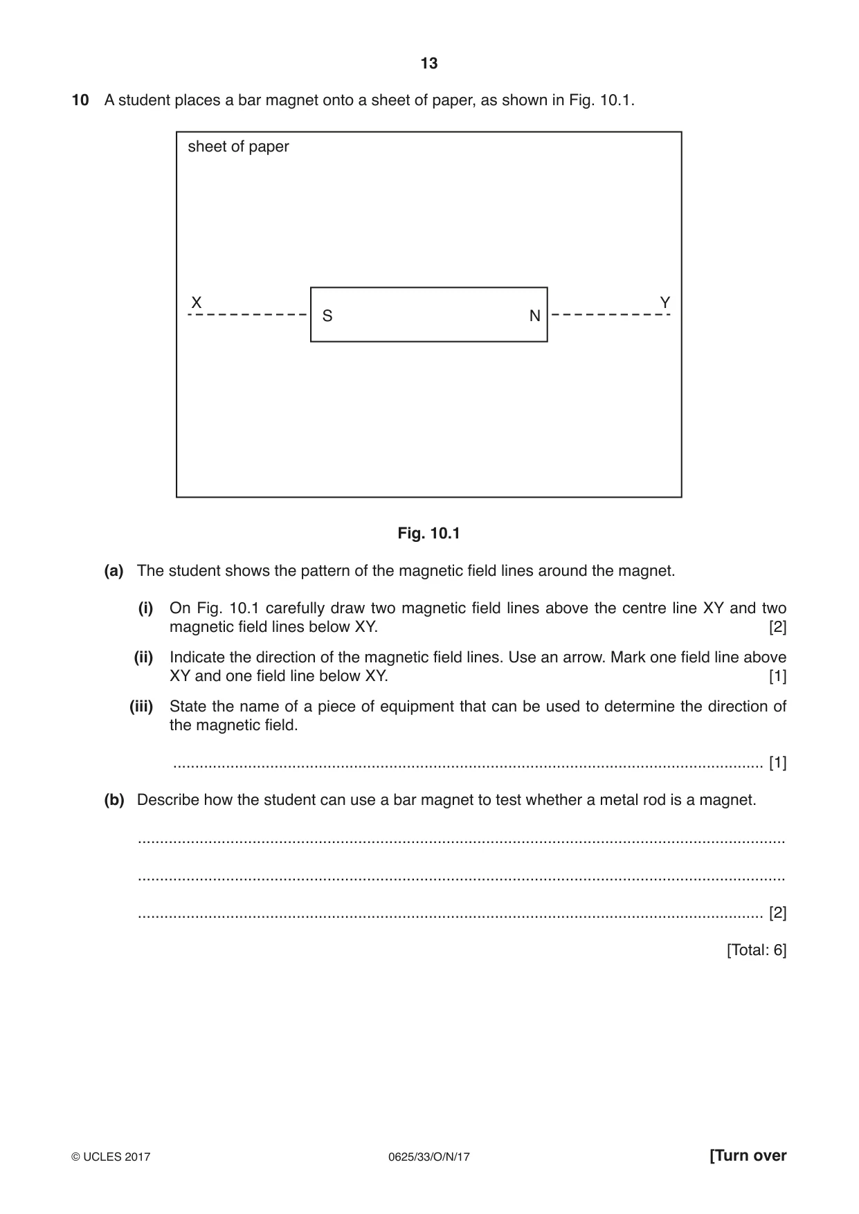 Cambridge IGCSE Physics 0625 2017 Oct/Nov Paper 3 · Variant 3 question paper, page 13 of 16