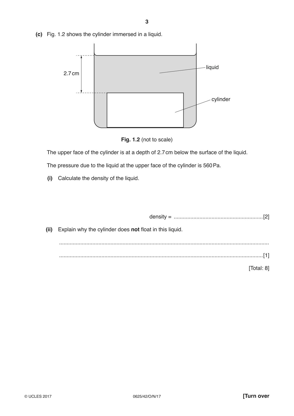 Cambridge IGCSE Physics 0625 2017 Oct/Nov Paper 4 · Variant 2 question paper, page 3 of 16
