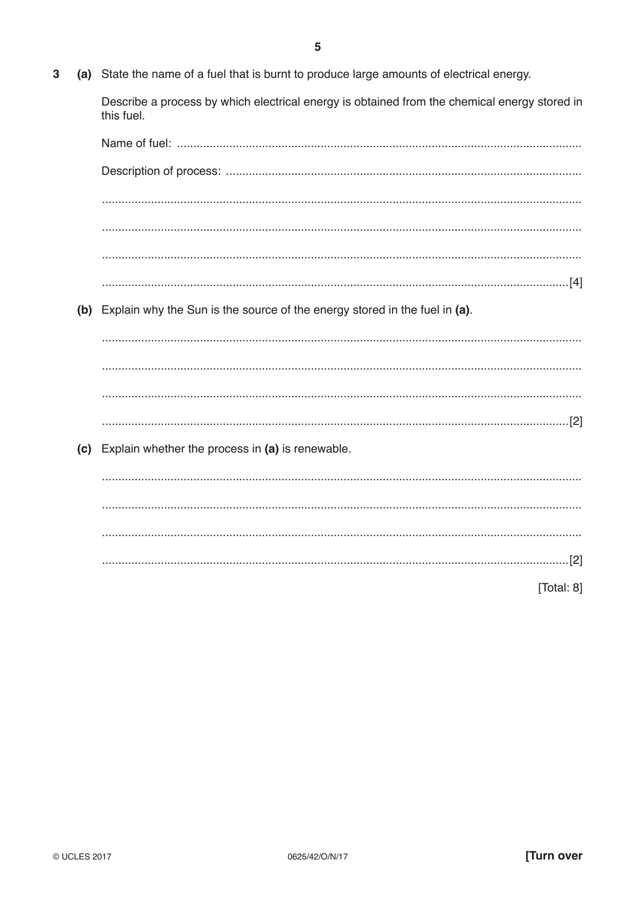 Cambridge IGCSE Physics 0625 2017 Oct/Nov Paper 4 · Variant 2 question paper, page 5 of 16