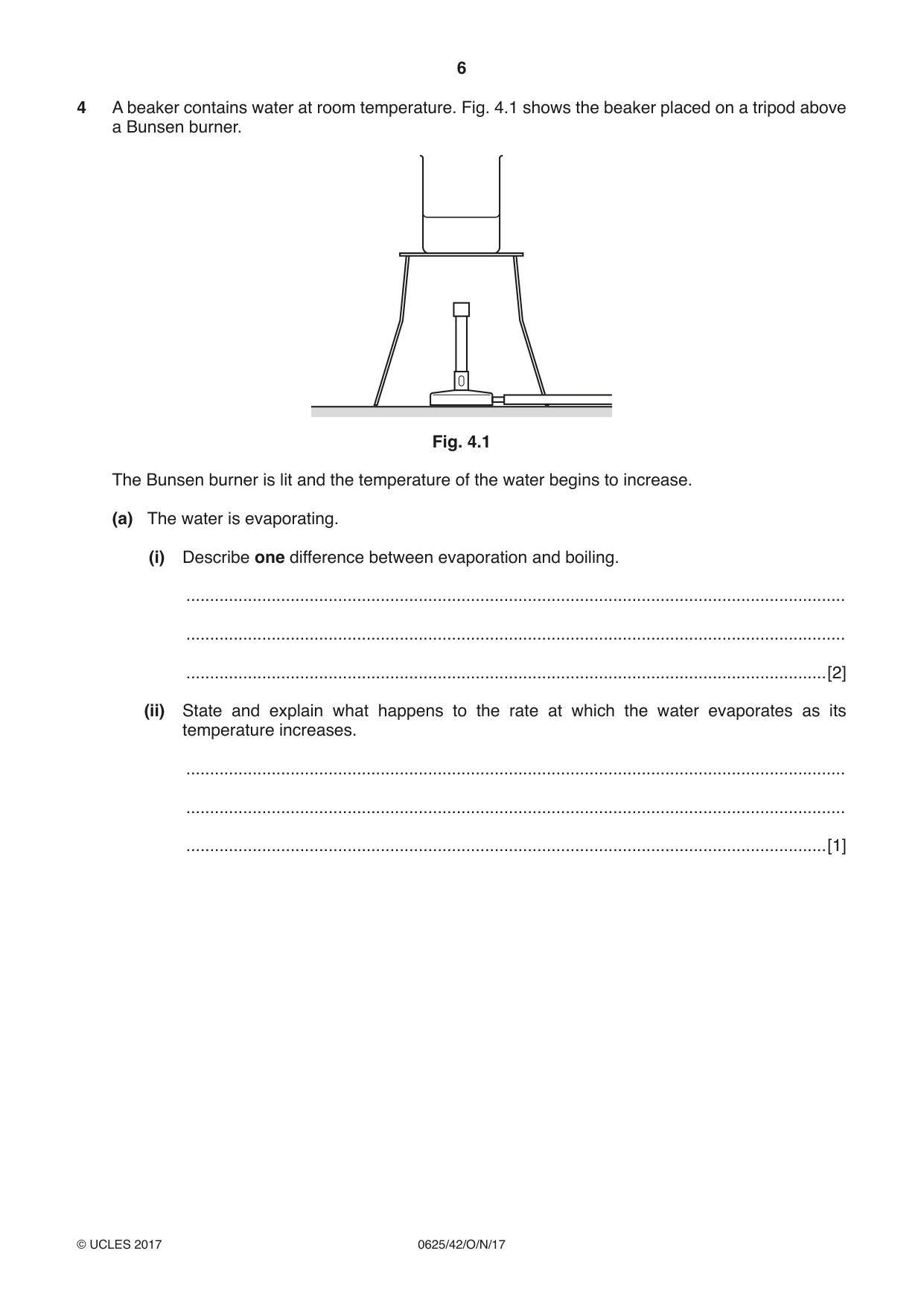 Cambridge IGCSE Physics 0625 2017 Oct/Nov Paper 4 · Variant 2 question paper, page 6 of 16