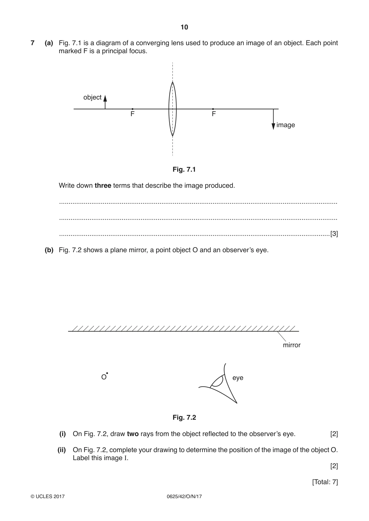 Cambridge IGCSE Physics 0625 2017 Oct/Nov Paper 4 · Variant 2 question paper, page 10 of 16