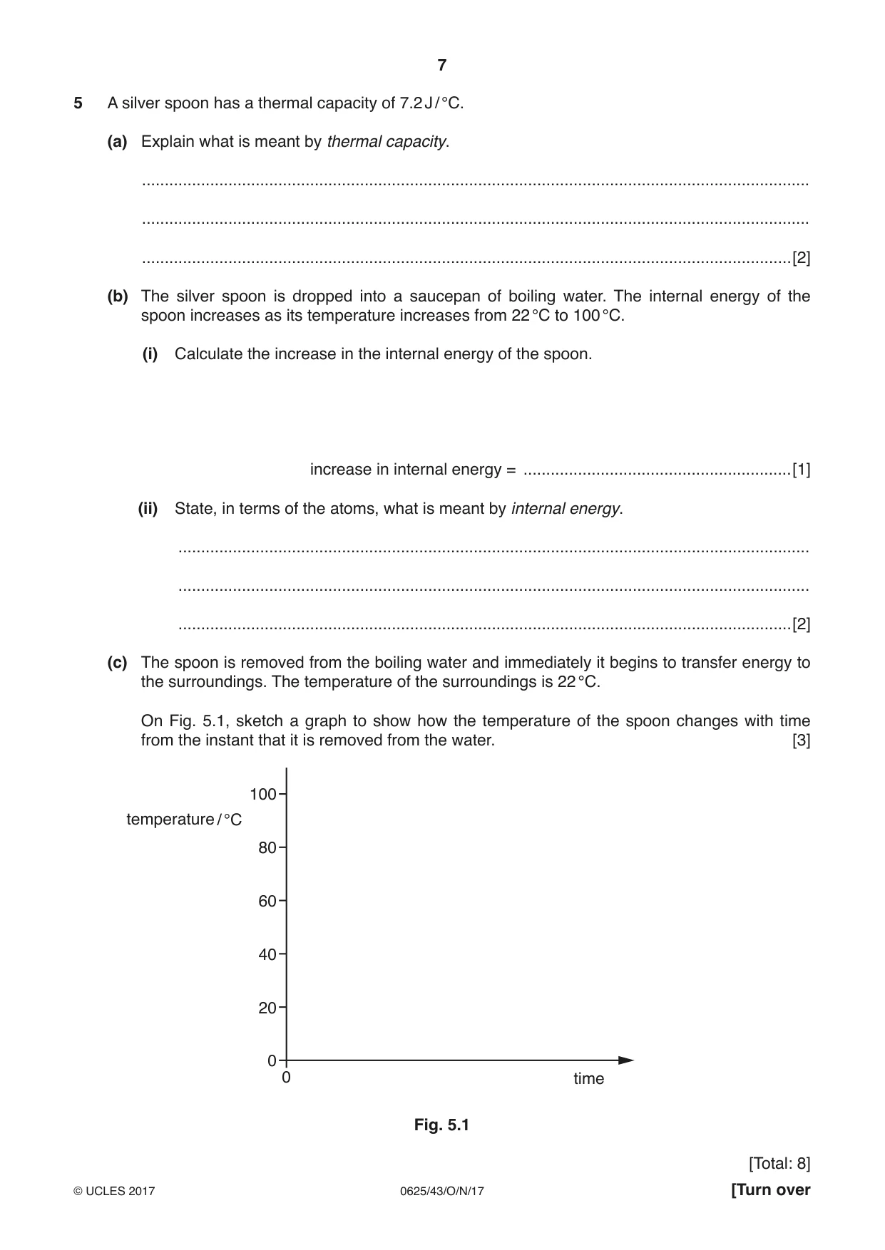 Cambridge IGCSE Physics 0625 2017 Oct/Nov Paper 4 · Variant 3 question paper, page 7 of 16