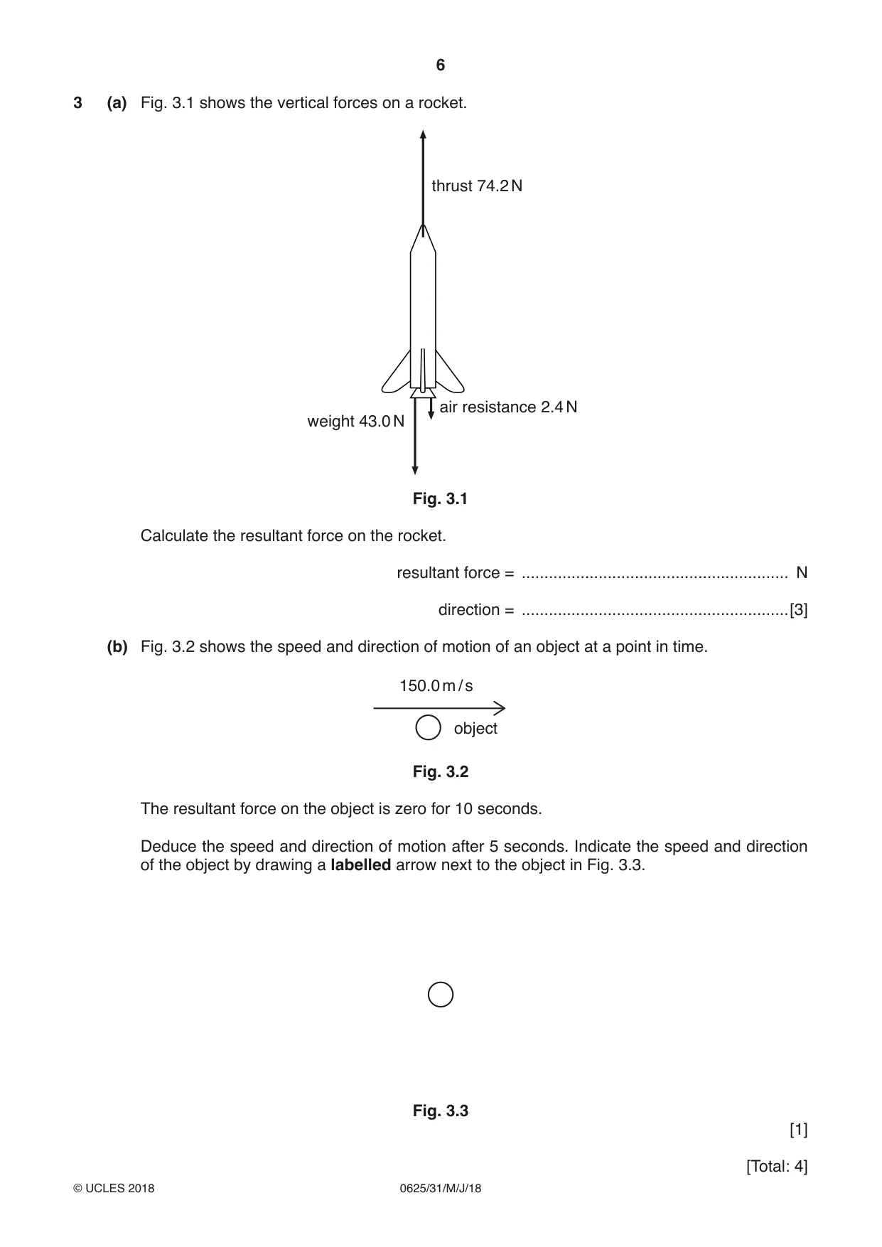 Cambridge IGCSE Physics 0625 2018 May/June Paper 3 · Variant 1 question paper, page 6 of 20