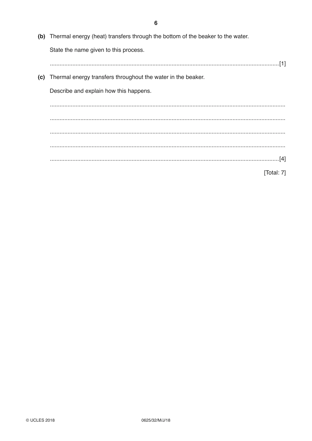Cambridge IGCSE Physics 0625 2018 May/June Paper 3 · Variant 2 question paper, page 6 of 16