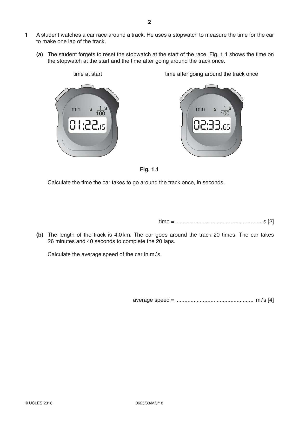 Cambridge IGCSE Physics 0625 2018 May/June Paper 3 · Variant 3 question paper, page 2 of 16