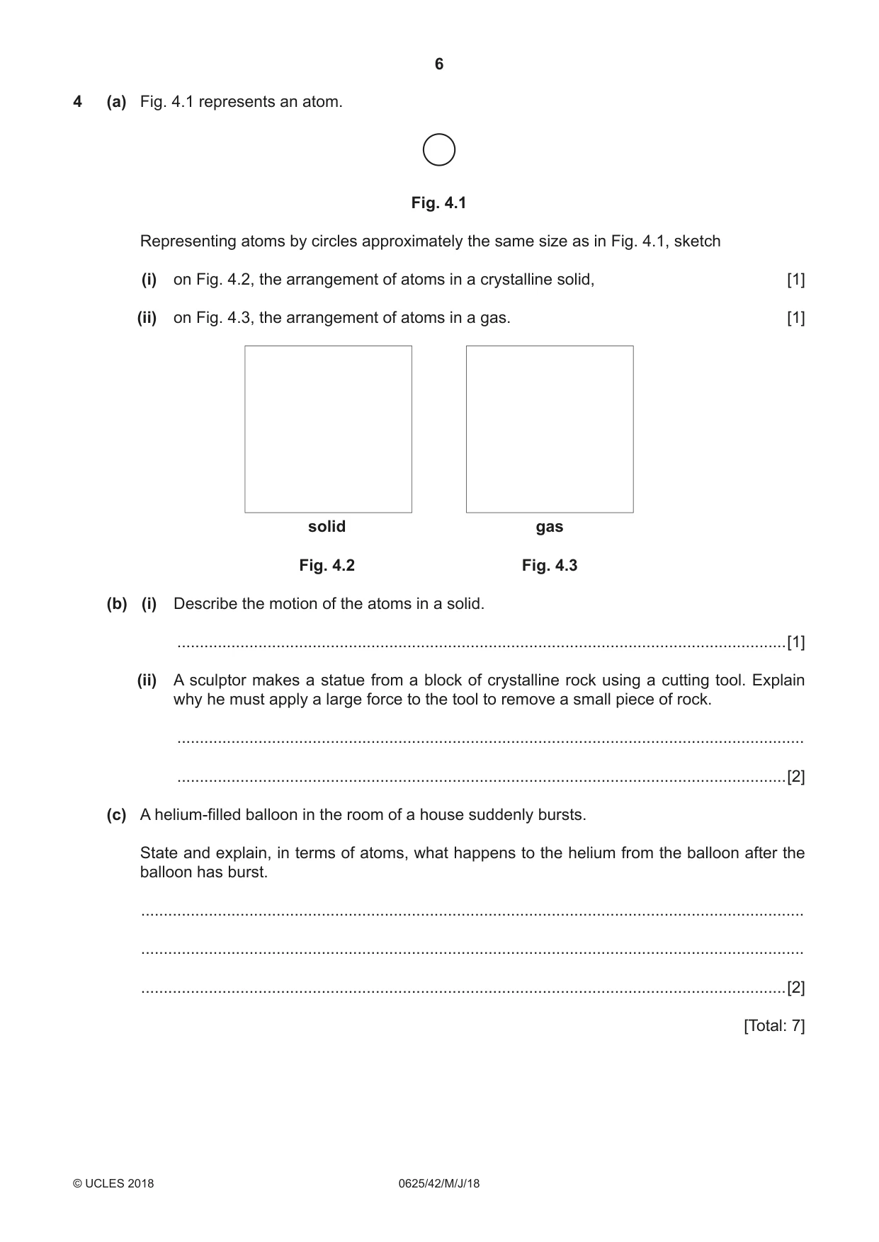 Cambridge IGCSE Physics 0625 2018 May/June Paper 4 · Variant 2 question paper, page 6 of 20