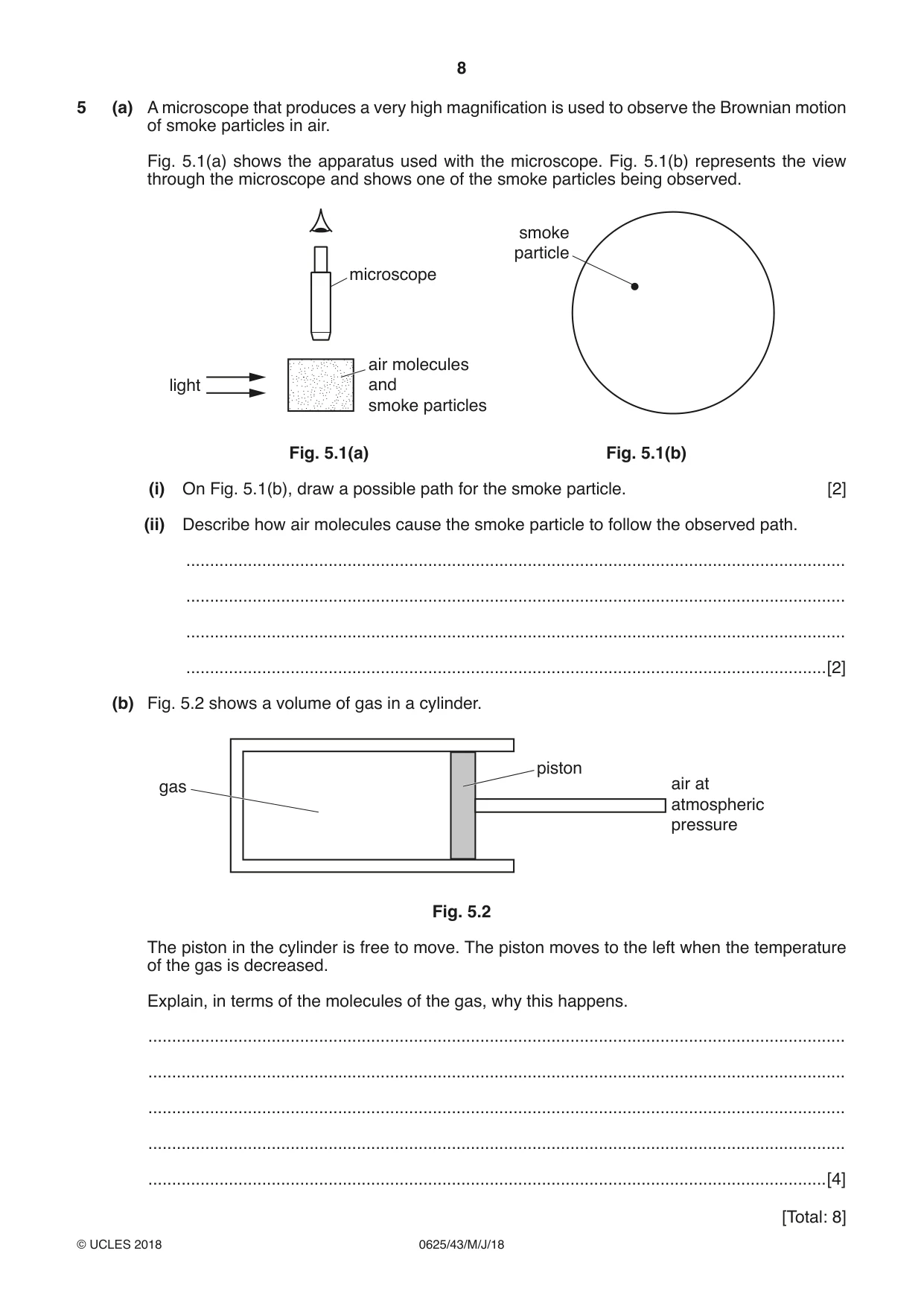 Cambridge IGCSE Physics 0625 2018 May/June Paper 4 · Variant 3 question paper, page 8 of 16