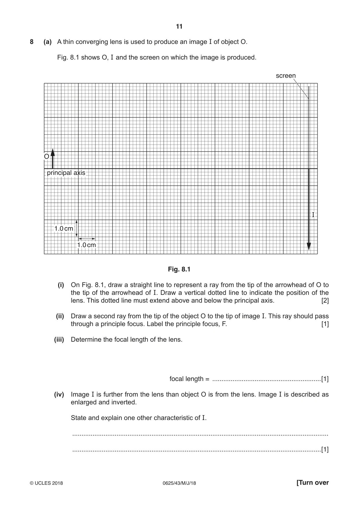 Cambridge IGCSE Physics 0625 2018 May/June Paper 4 · Variant 3 question paper, page 11 of 16