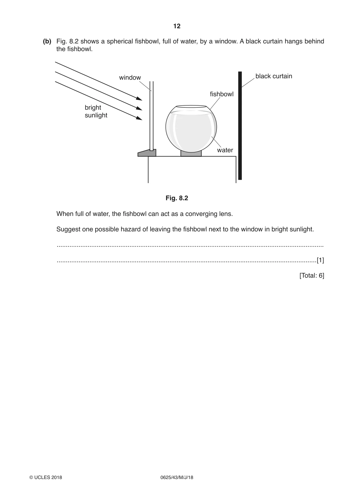 Cambridge IGCSE Physics 0625 2018 May/June Paper 4 · Variant 3 question paper, page 12 of 16