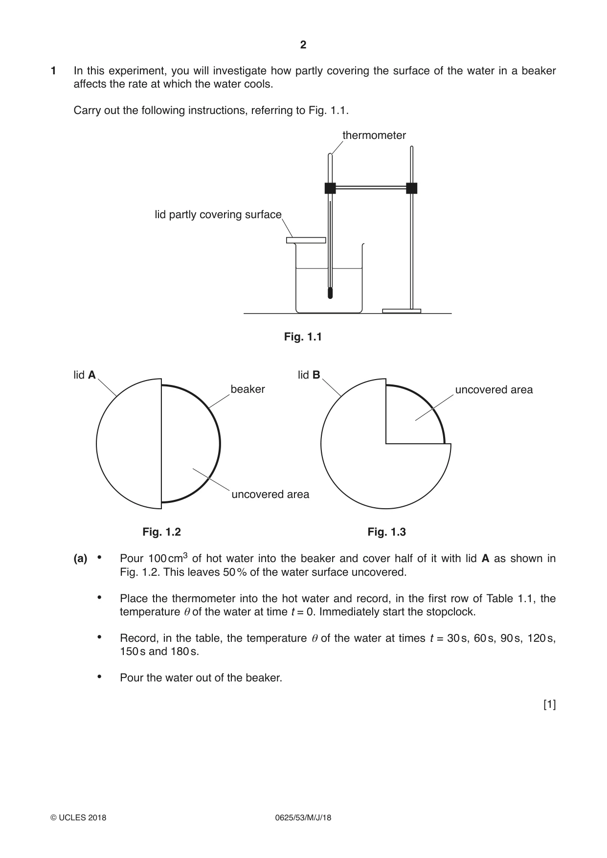 Cambridge IGCSE Physics 0625 2018 May/June Paper 5 · Variant 3 question paper, page 2 of 12