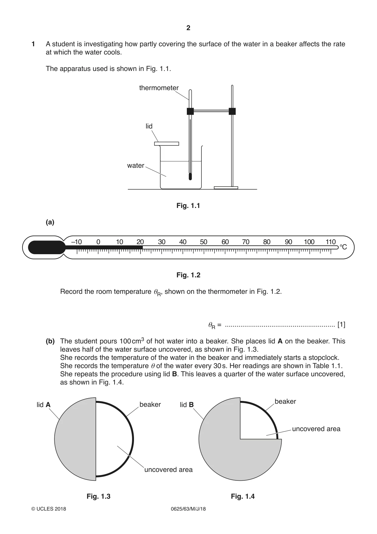 Cambridge IGCSE Physics 0625 2018 May/June Paper 6 · Variant 3 question paper, page 2 of 12