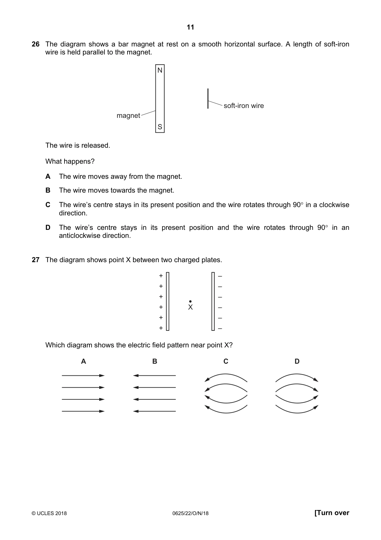 Cambridge IGCSE Physics 0625 2018 Oct/Nov Paper 2 · Variant 2 question paper, page 11 of 16