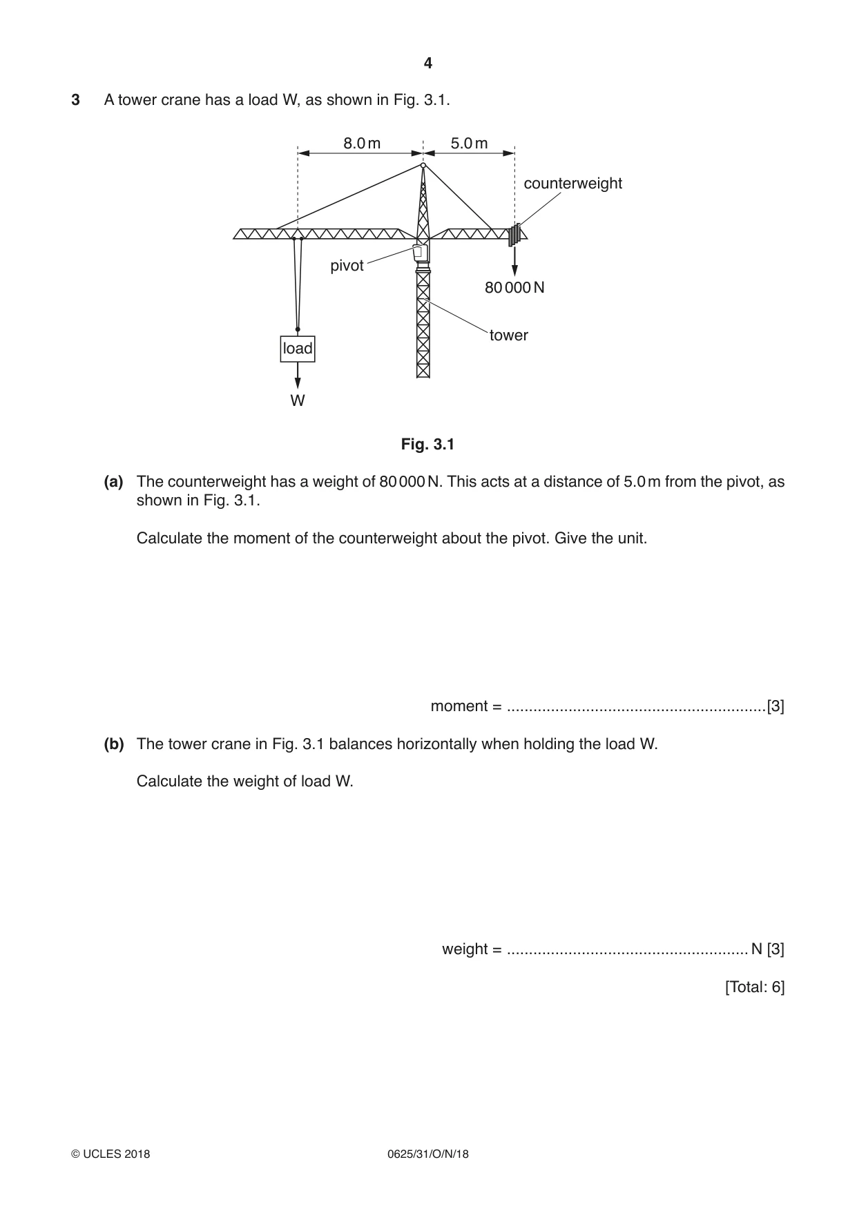 Cambridge IGCSE Physics 0625 2018 Oct/Nov Paper 3 · Variant 1 question paper, page 4 of 16