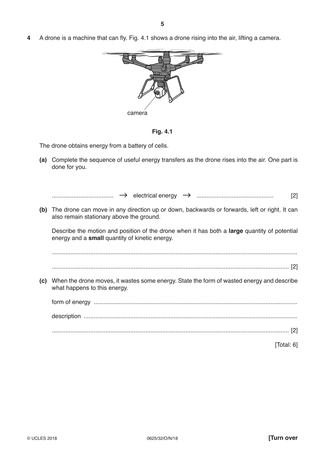 Cambridge IGCSE Physics 0625 2018 Oct/Nov Paper 3 · Variant 2 question paper, page 5 of 16