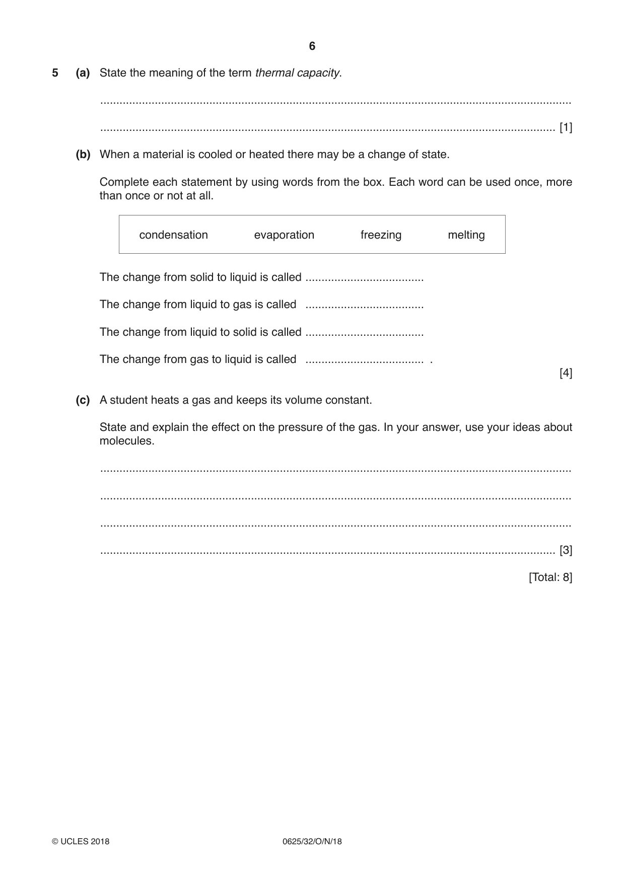 Cambridge IGCSE Physics 0625 2018 Oct/Nov Paper 3 · Variant 2 question paper, page 6 of 16