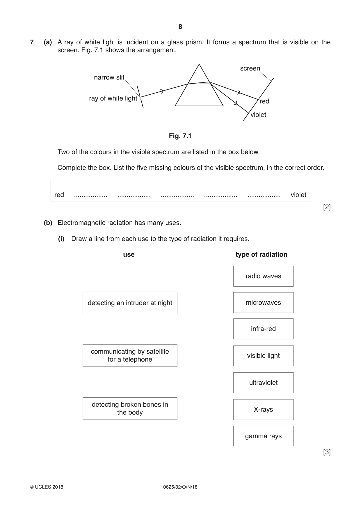 Cambridge IGCSE Physics 0625 2018 Oct/Nov Paper 3 · Variant 2 question paper, page 8 of 16