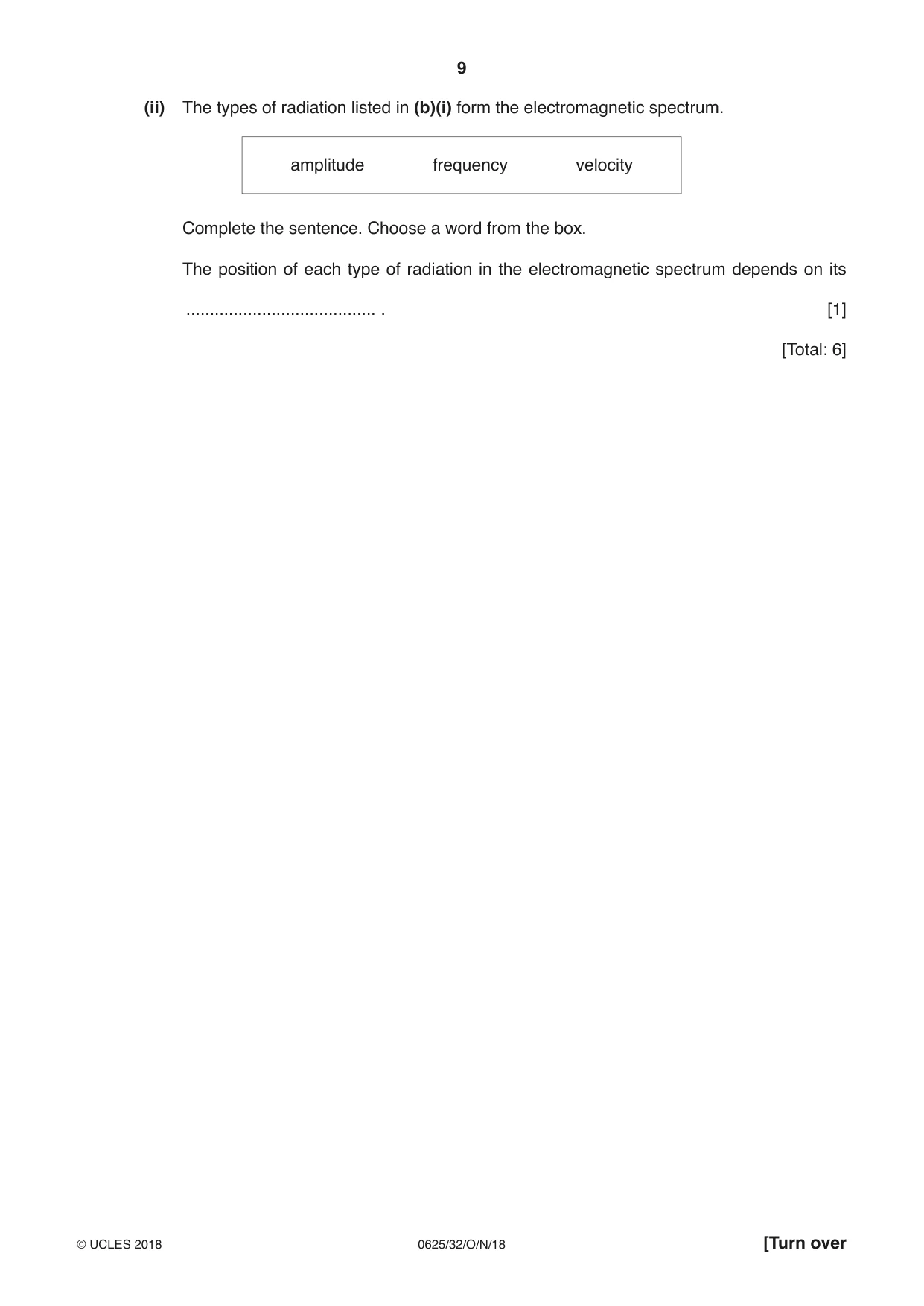Cambridge IGCSE Physics 0625 2018 Oct/Nov Paper 3 · Variant 2 question paper, page 9 of 16