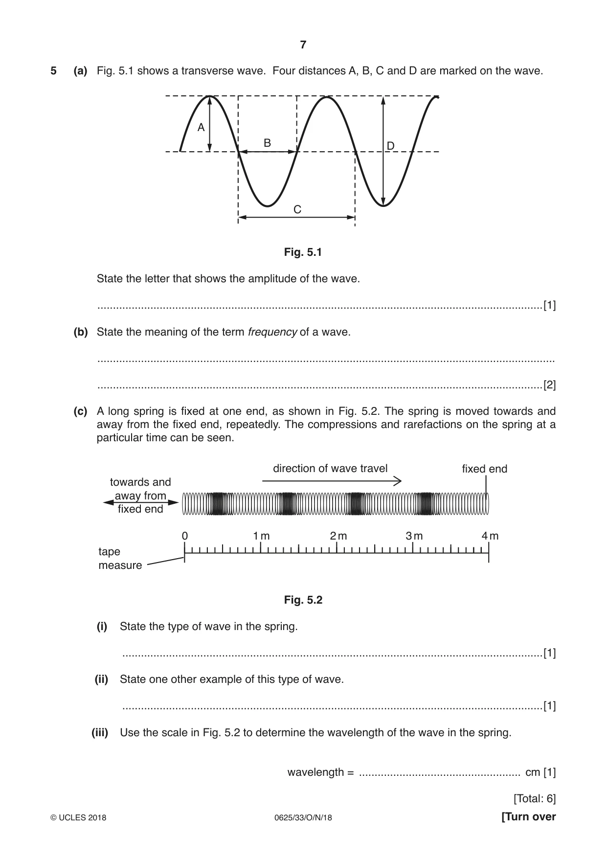 Cambridge IGCSE Physics 0625 2018 Oct/Nov Paper 3 · Variant 3 question paper, page 7 of 16