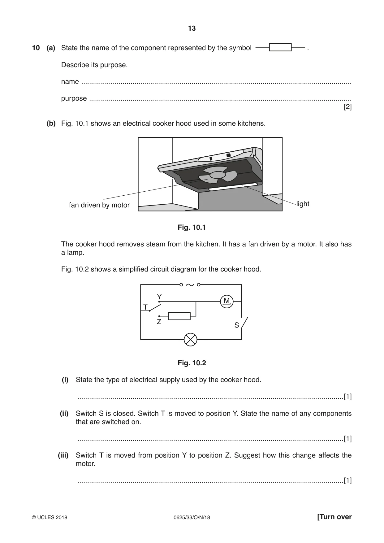 Cambridge IGCSE Physics 0625 2018 Oct/Nov Paper 3 · Variant 3 question paper, page 13 of 16