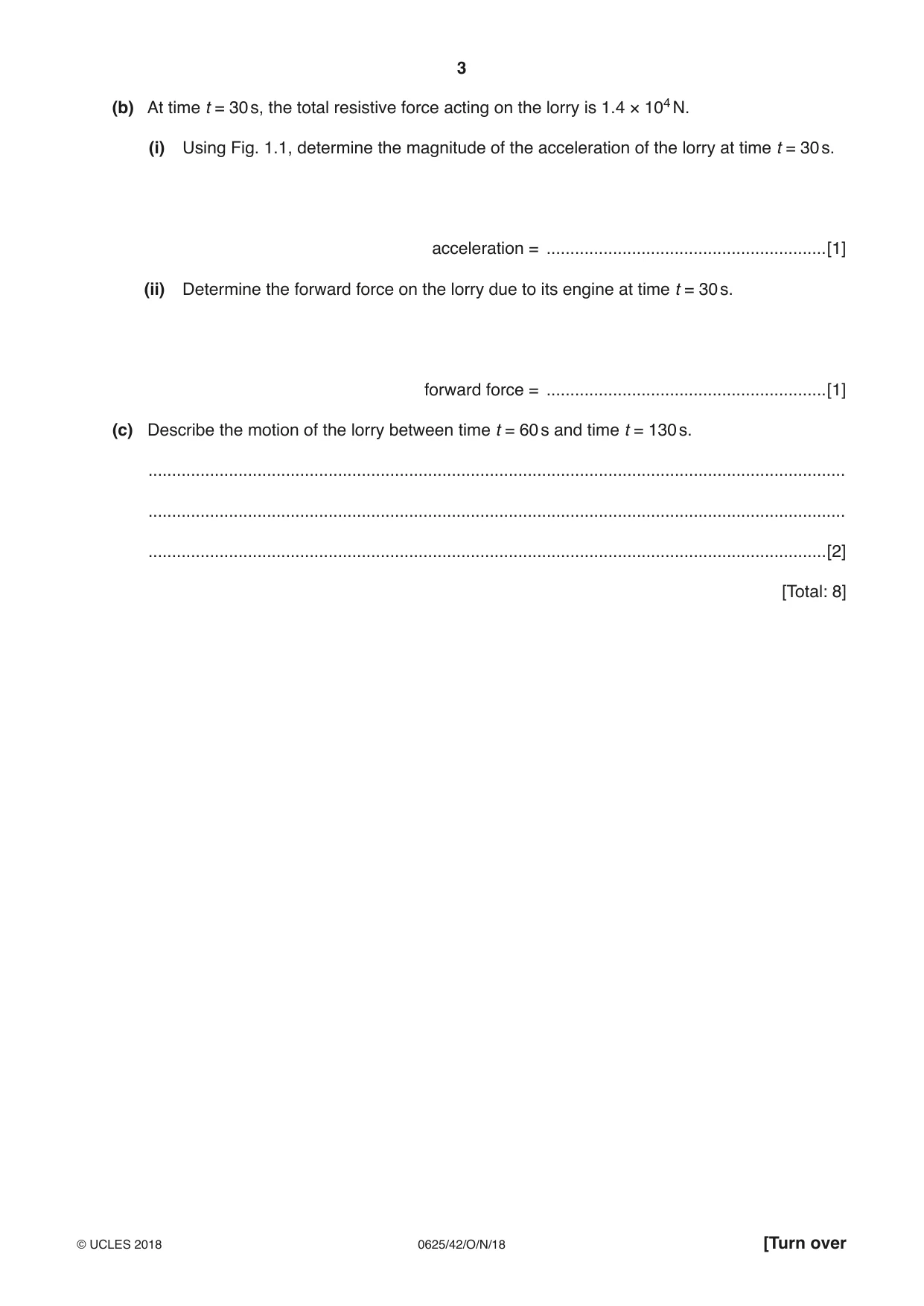 Cambridge IGCSE Physics 0625 2018 Oct/Nov Paper 4 · Variant 2 question paper, page 3 of 20