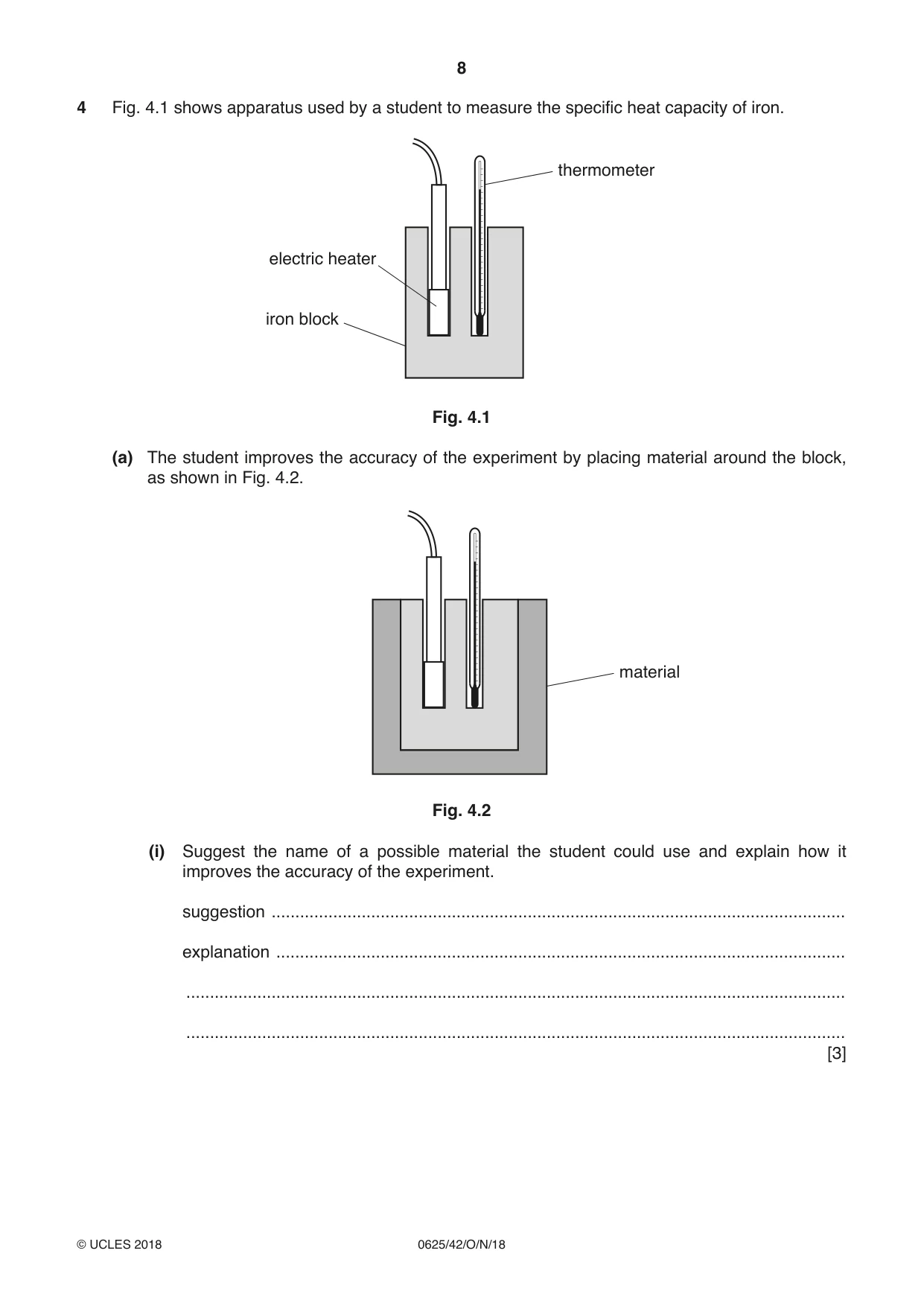 Cambridge IGCSE Physics 0625 2018 Oct/Nov Paper 4 · Variant 2 question paper, page 8 of 20