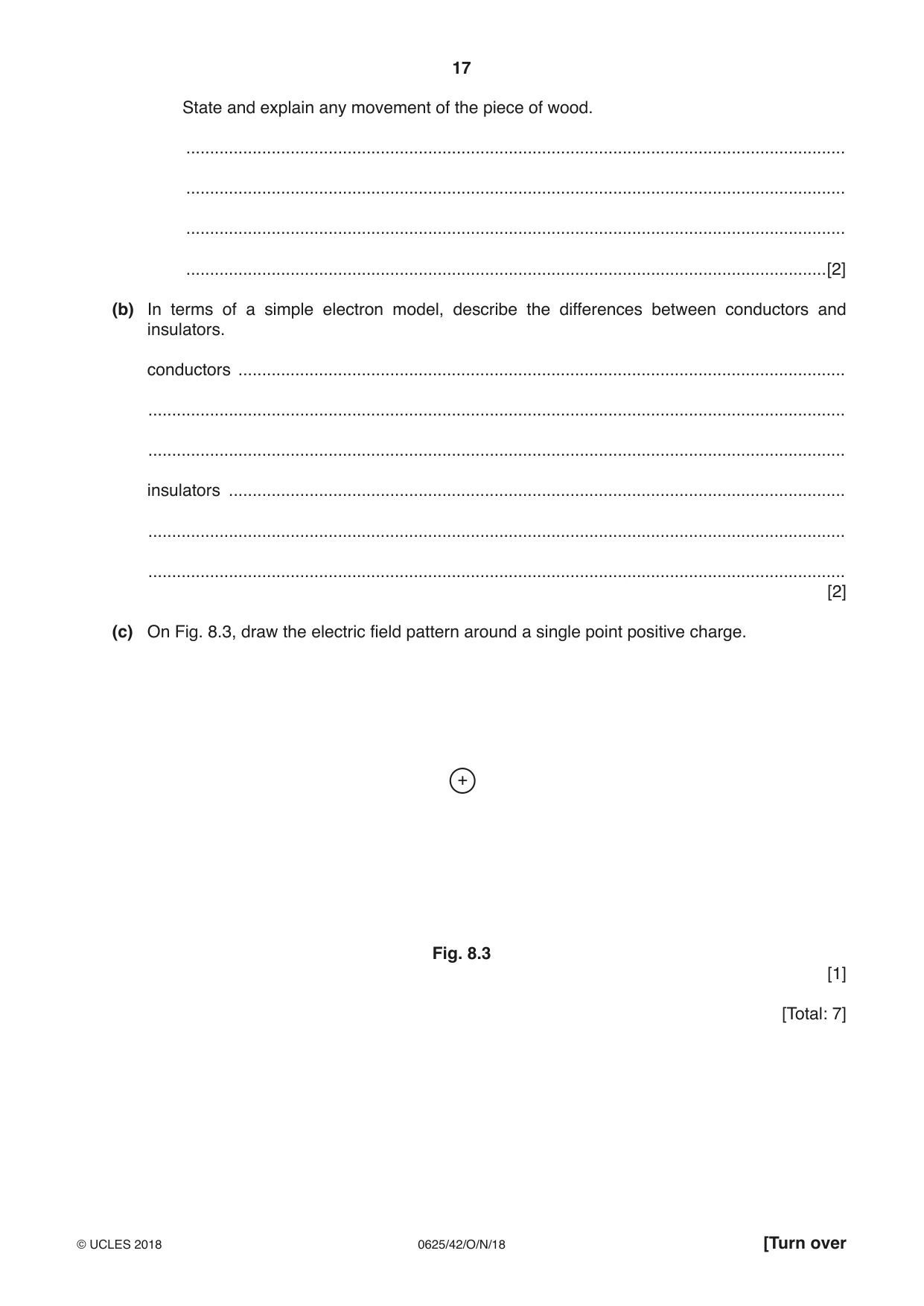 Cambridge IGCSE Physics 0625 2018 Oct/Nov Paper 4 · Variant 2 question paper, page 17 of 20