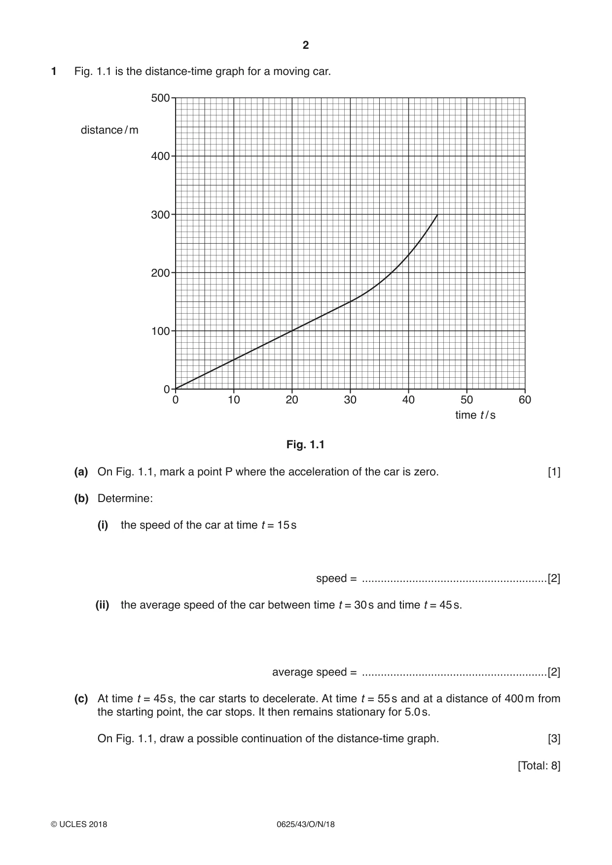 Cambridge IGCSE Physics 0625 2018 Oct/Nov Paper 4 · Variant 3 question paper, page 2 of 16