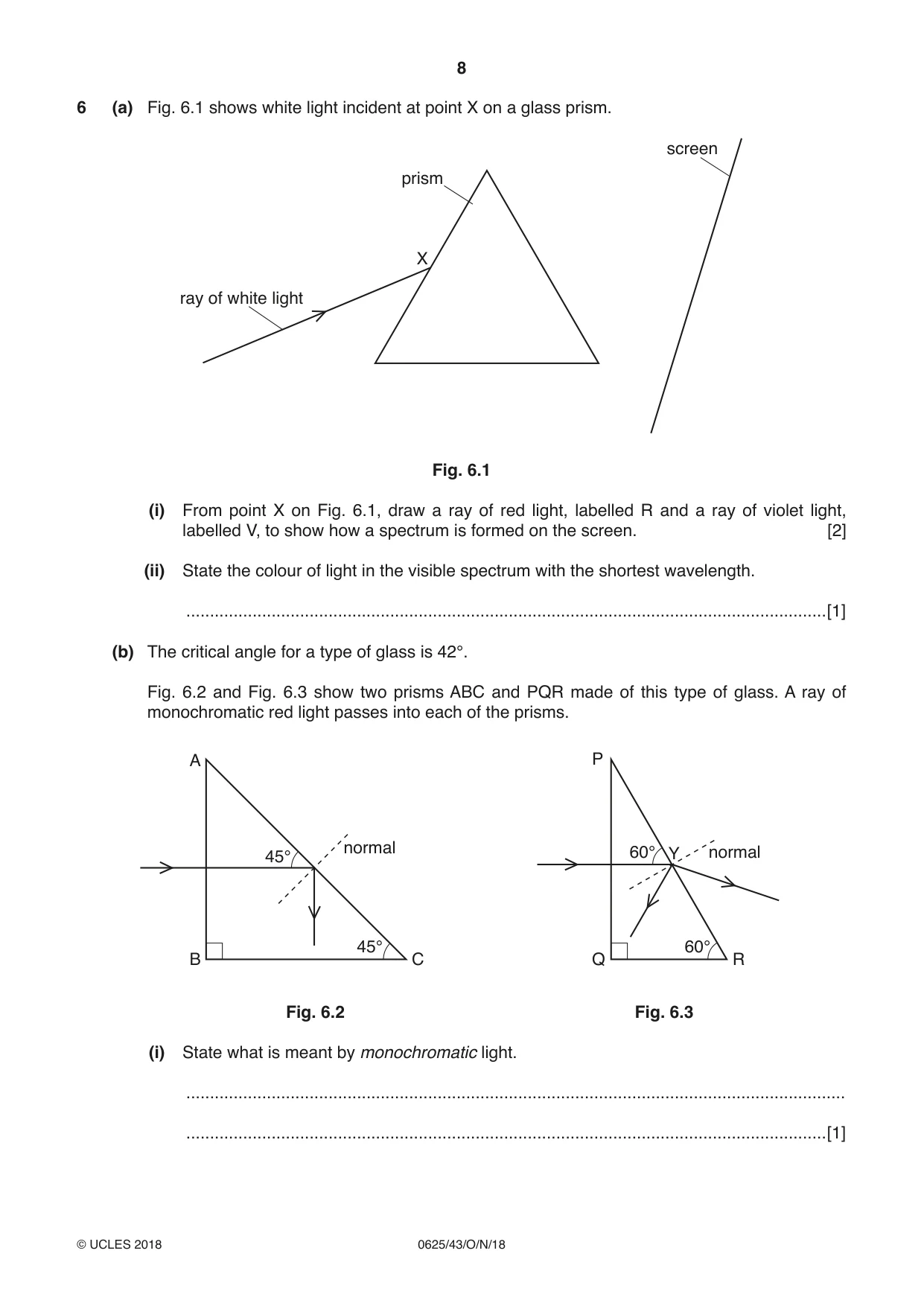 Cambridge IGCSE Physics 0625 2018 Oct/Nov Paper 4 · Variant 3 question paper, page 8 of 16