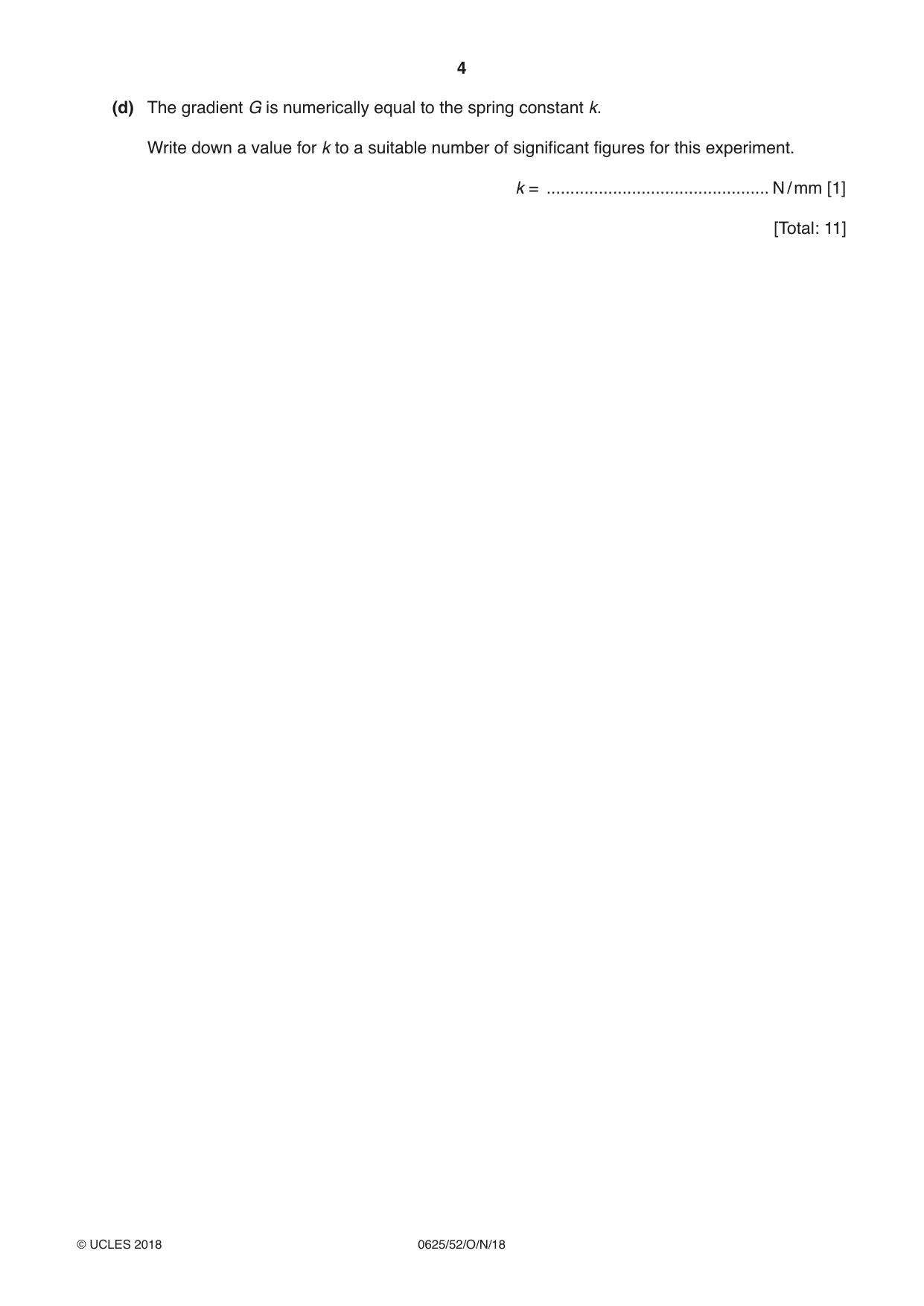 Cambridge IGCSE Physics 0625 2018 Oct/Nov Paper 5 · Variant 2 question paper, page 4 of 12