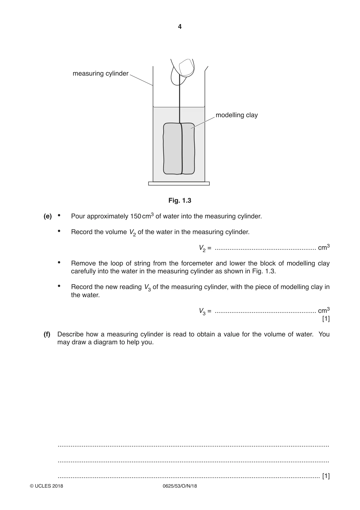 Cambridge IGCSE Physics 0625 2018 Oct/Nov Paper 5 · Variant 3 question paper, page 4 of 16